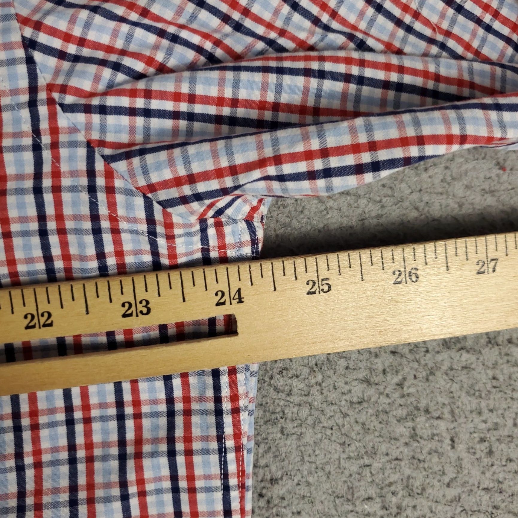 UNTUCKit UNTUCKit Shirt Mens XL Red Blue Check Long Sleeve Button-Up Casual Classic Modern Preppy Cotton Woven Pattern: Check Size US XL / EU 56 / 4 - 5 Thumbnail