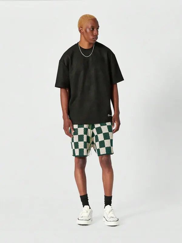 Japanese Brand Minami x Iken Crochet Knit Drop Shorts Vintage Size US 32 / EU 48 - 3 Thumbnail