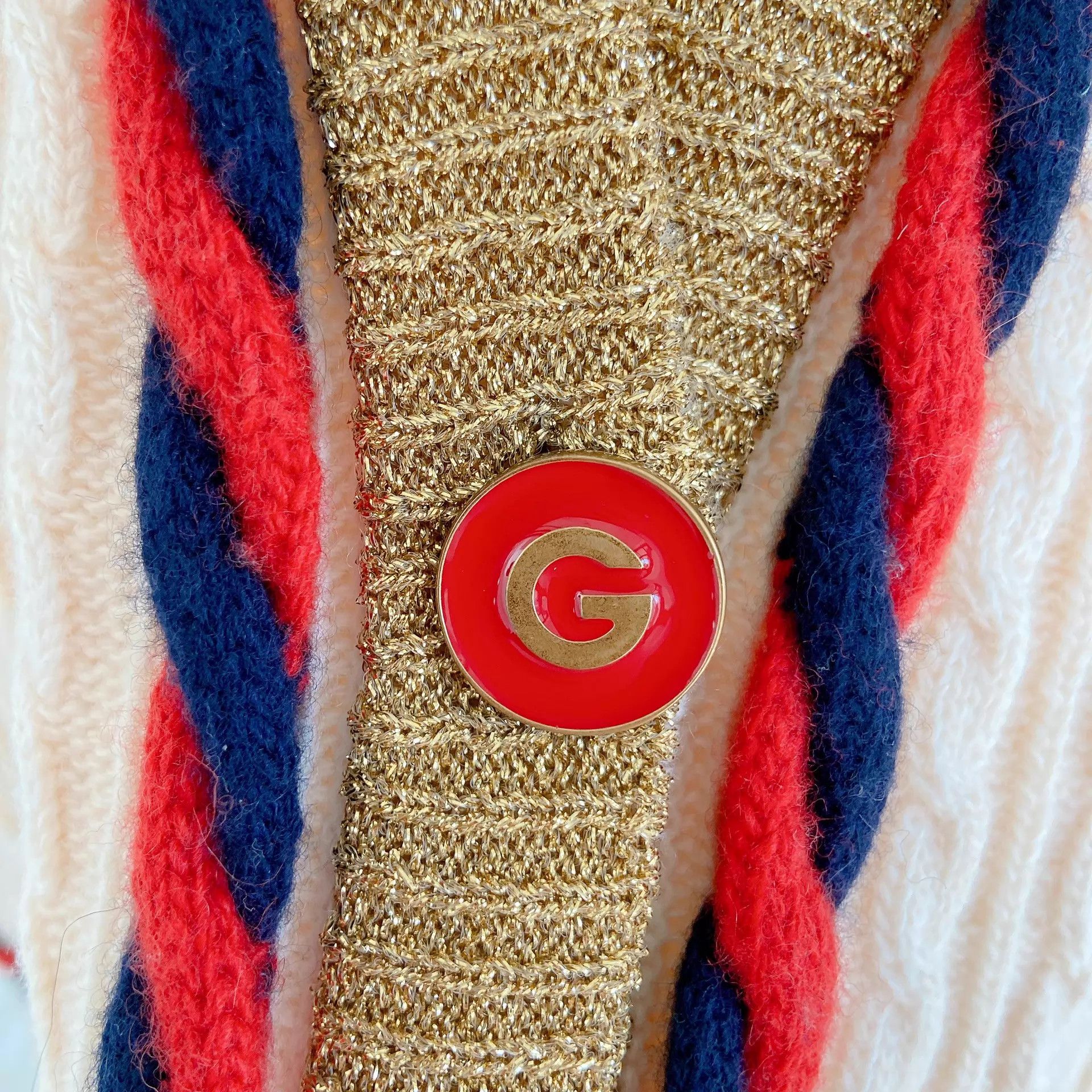 Gucci Gucci white knit cardigan S pre-owned Size S / US 4 / IT 40 - 6 Thumbnail