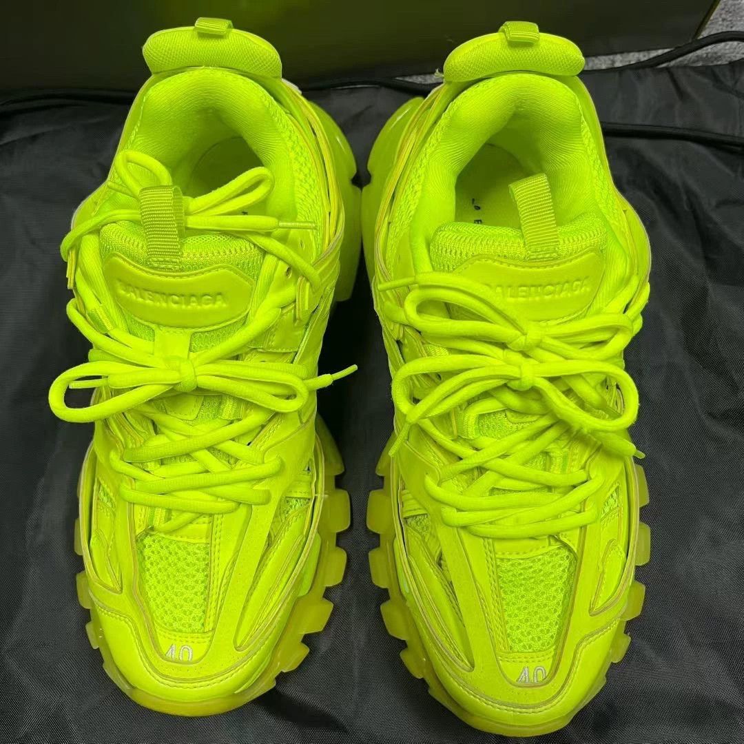Balenciaga balenciaga yellow track low-top sneakers Size US 7.5 / EU 40-41 - 3 Thumbnail
