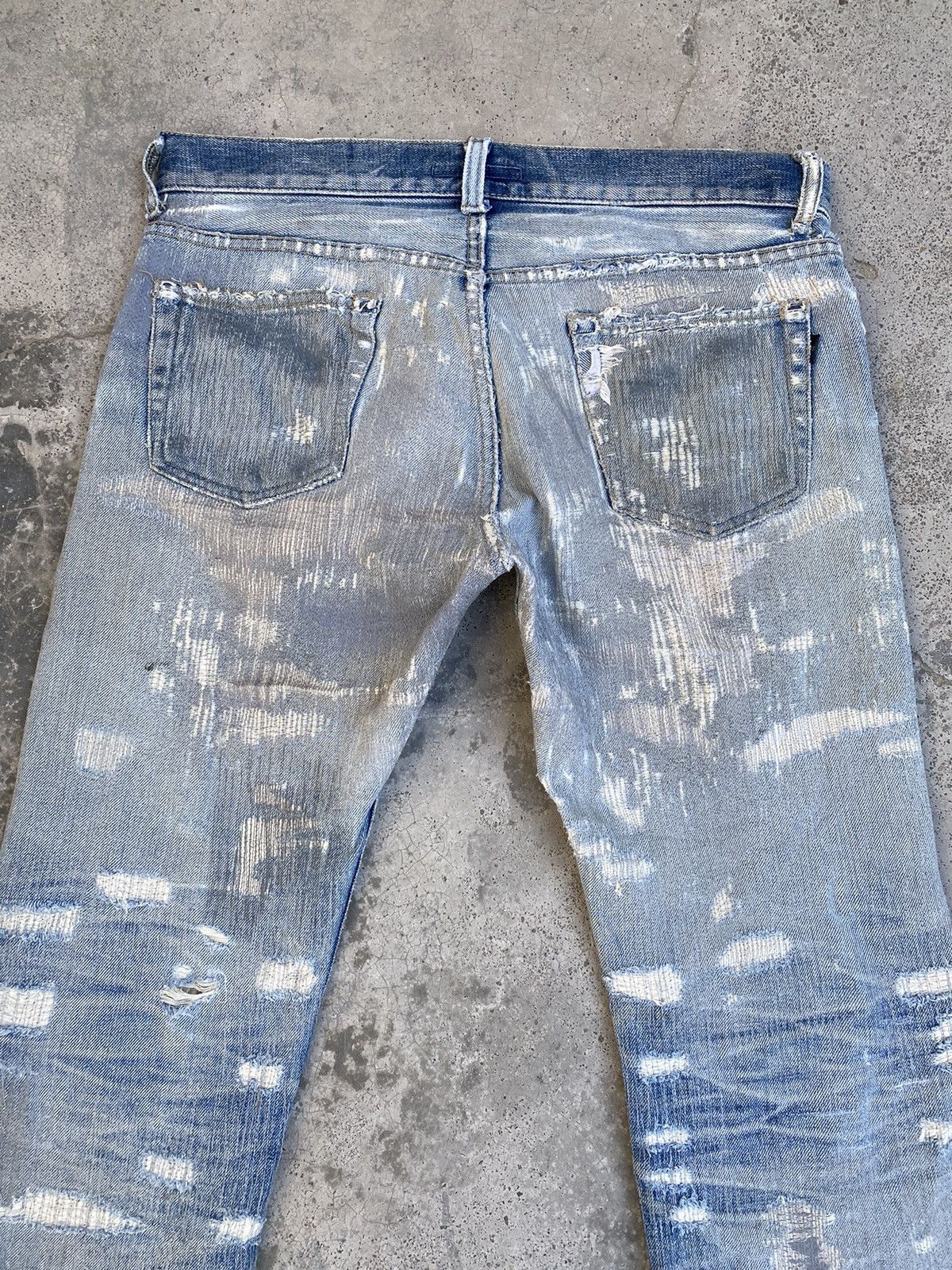 Spellbound Vintage Spellbound Boro Distressed Denim Size US 33 - 5 Thumbnail