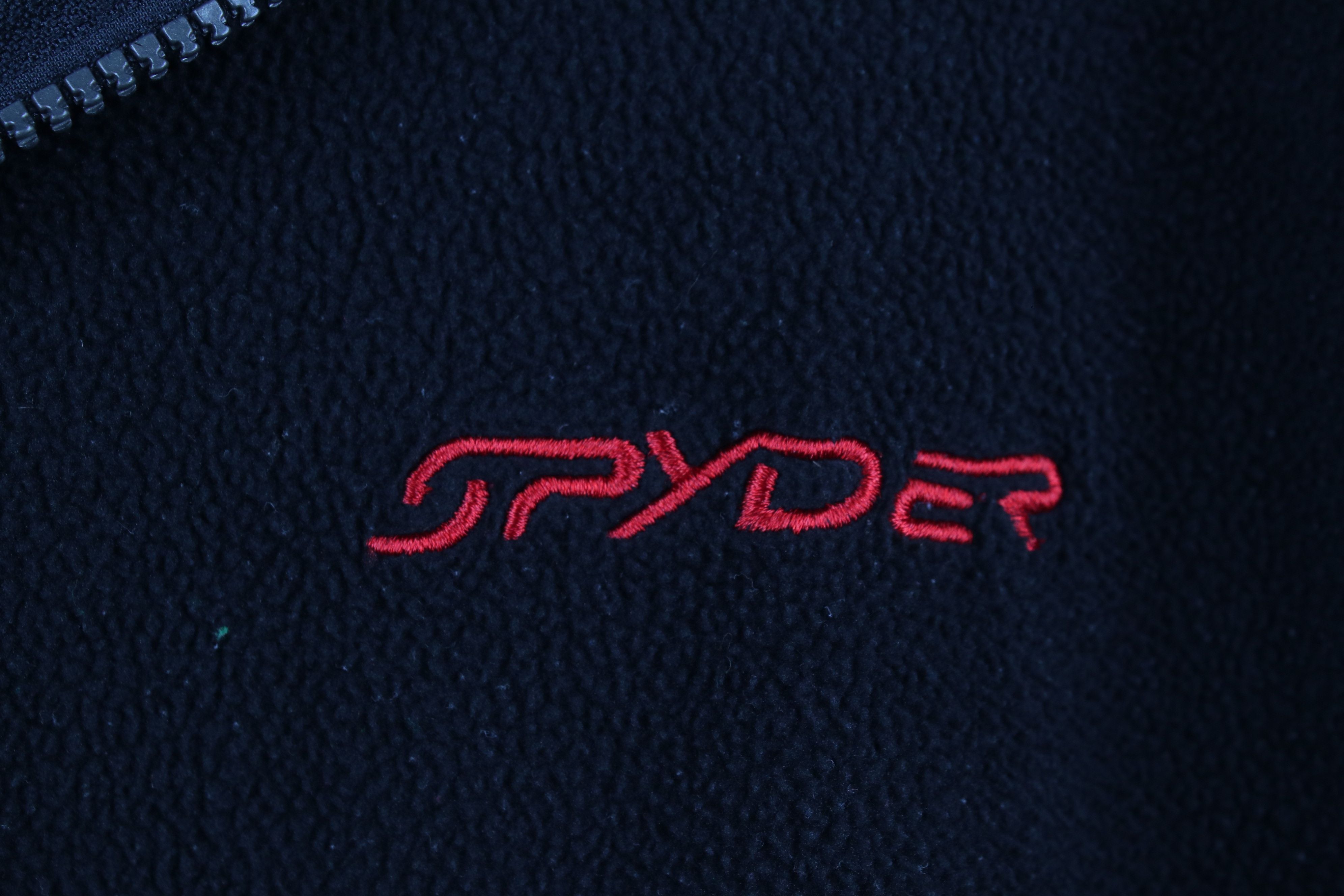 Spyder × Vintage Vintage Spyder Spell Out Full Zip Fleece Jacket Black Size US M / EU 48-50 / 2 - 4 Thumbnail
