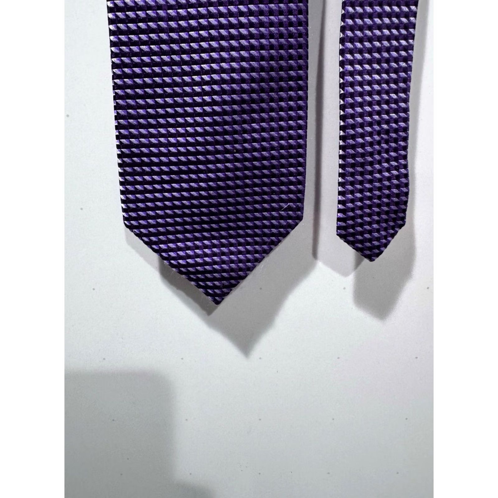 Banana Republic Banana Republic Purple Silk Neck Tie Made Italy Mens Size ONE SIZE - 3 Thumbnail