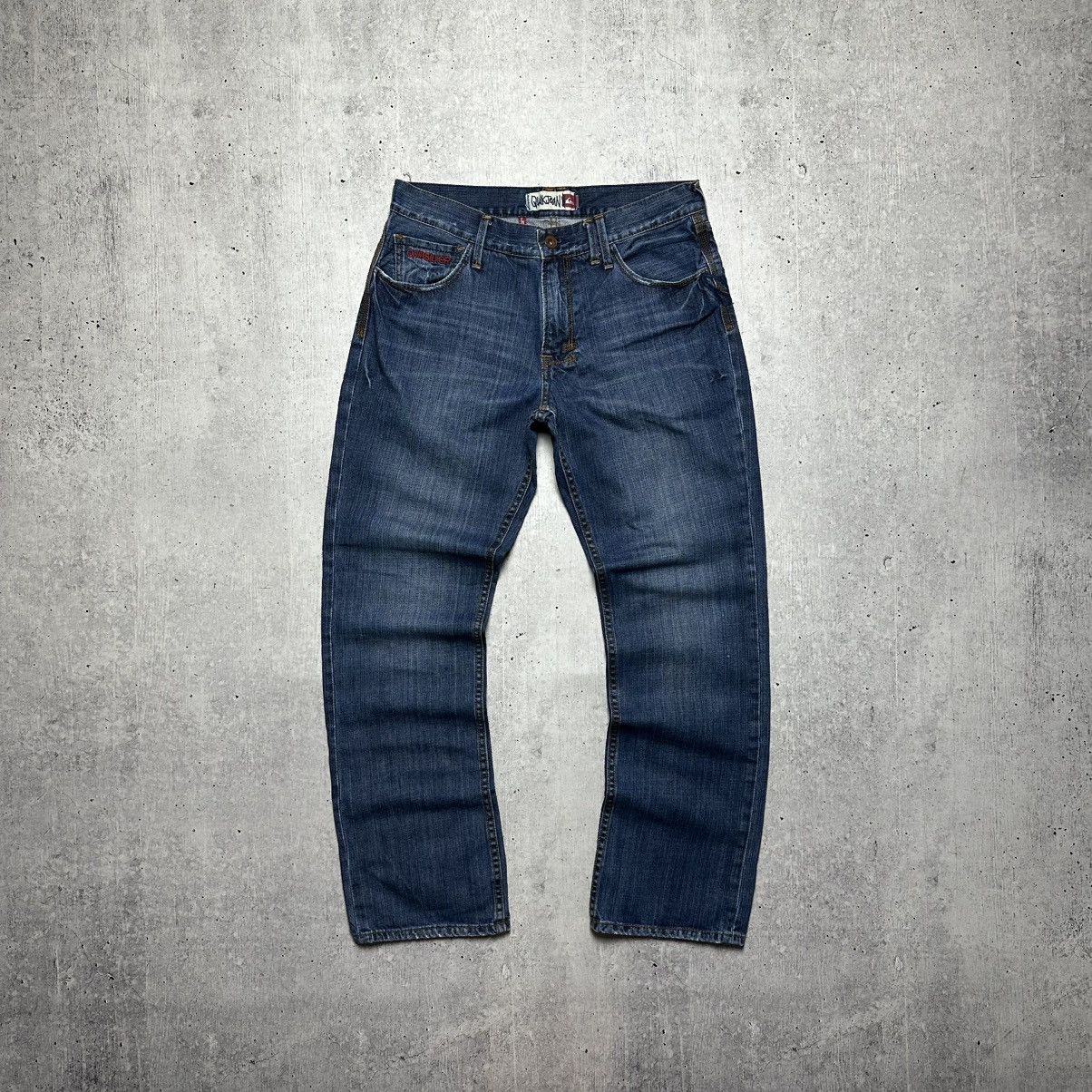 Denime × Quiksilver × Vintage Quiksilver vintage jeans big logo blue denim Size US 32 / EU 48 - 6 Thumbnail