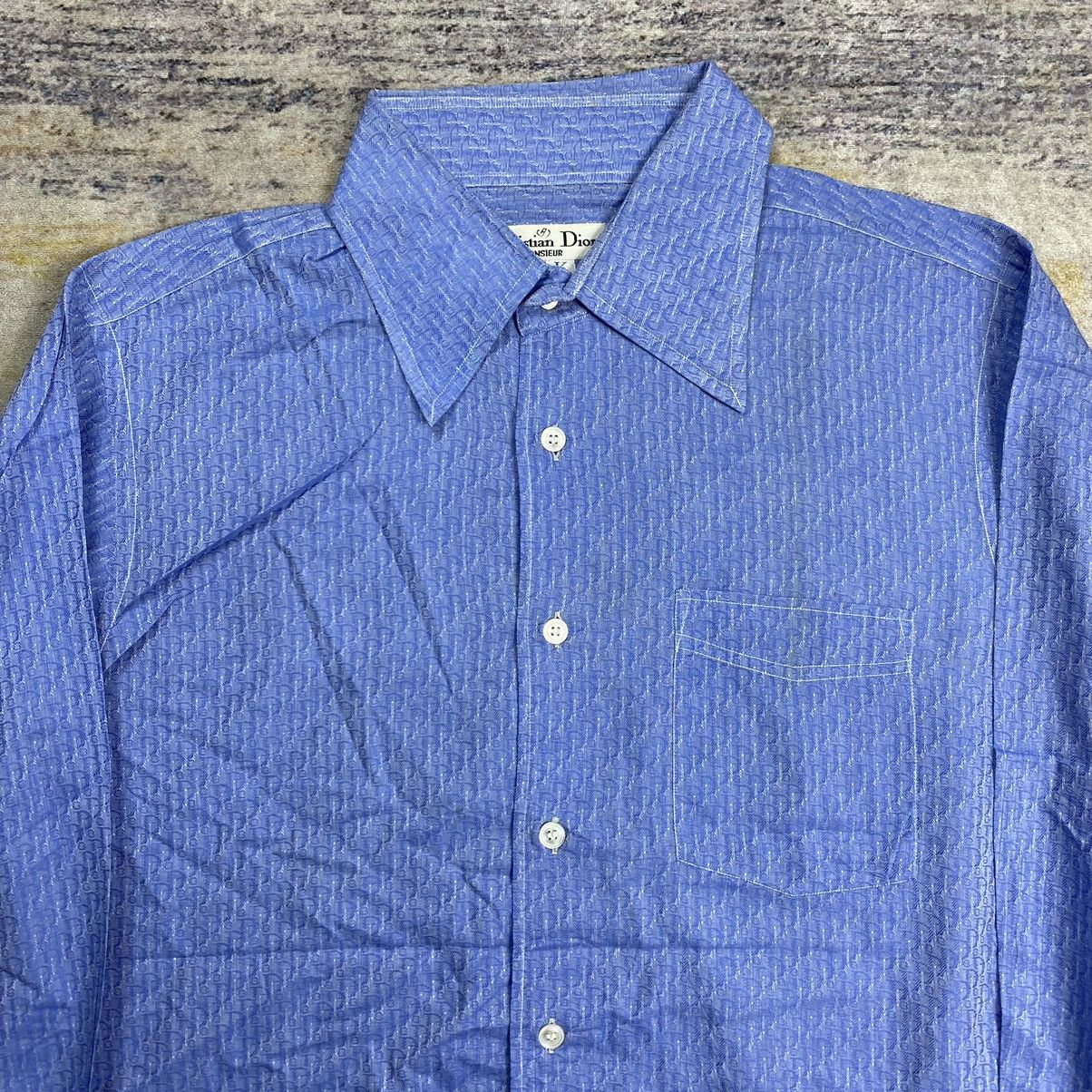 Christian Dior Monsieur vintage 90s Christian dior monsieur monogram button shirt Size US M / EU 48-50 / 2 - 3 Thumbnail