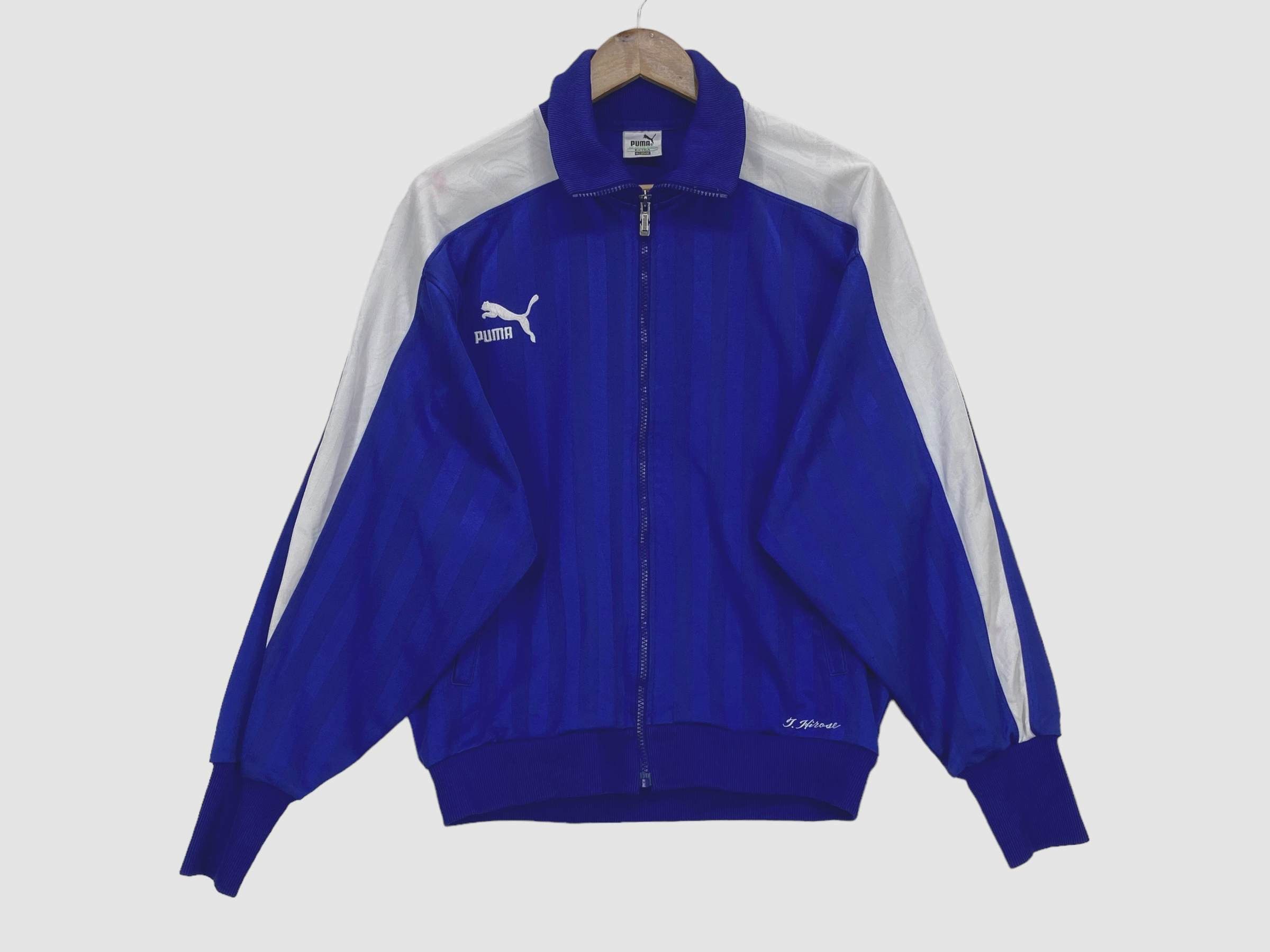 Puma × Vintage Vintage Puma 90s Blue Track Jacket – Retro Sportswear Zip-Up Size US XXS / EU 40 - 2 Thumbnail