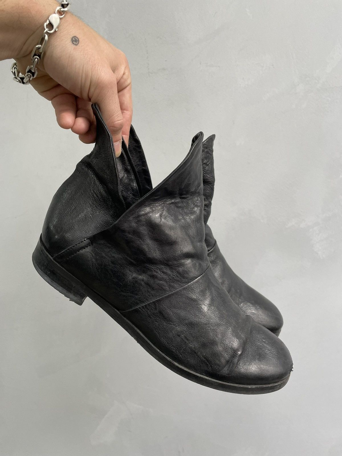 Hysteric Glamour Racing moto leather ankle y2k hystericglamour style boots Size US 7 / IT 37 - 4 Thumbnail