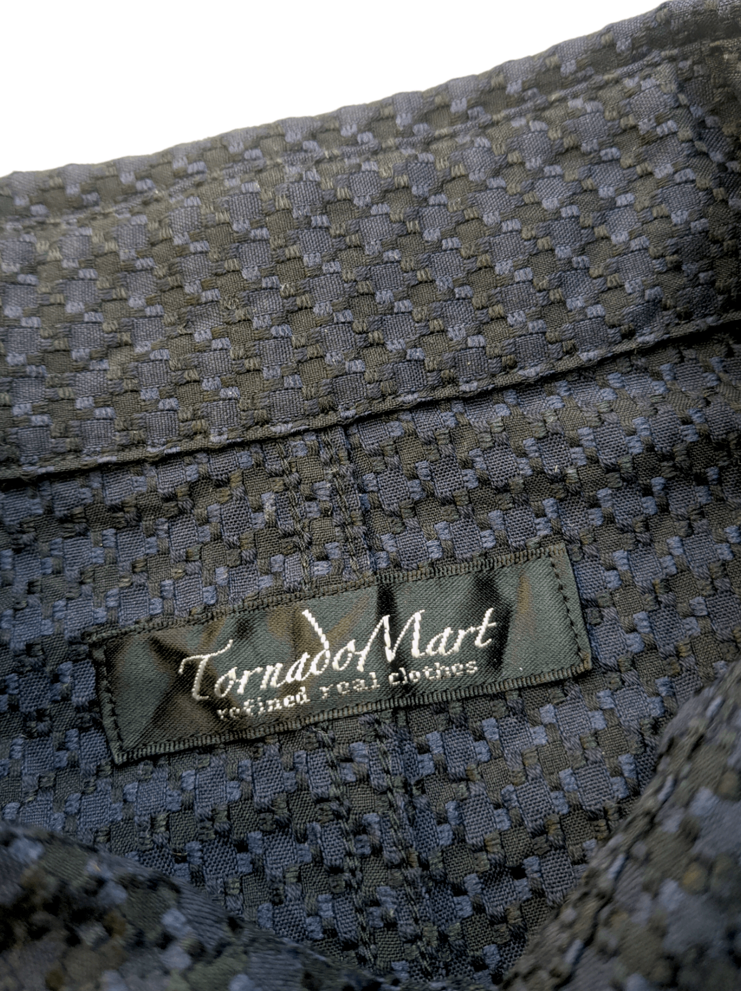 If Six Was Nine × Le Grande Bleu (L.G.B.) × Tornado Mart 00's Tornado Mart Shawl Collar Shirt Size US L / EU 52-54 / 3 - 4 Thumbnail