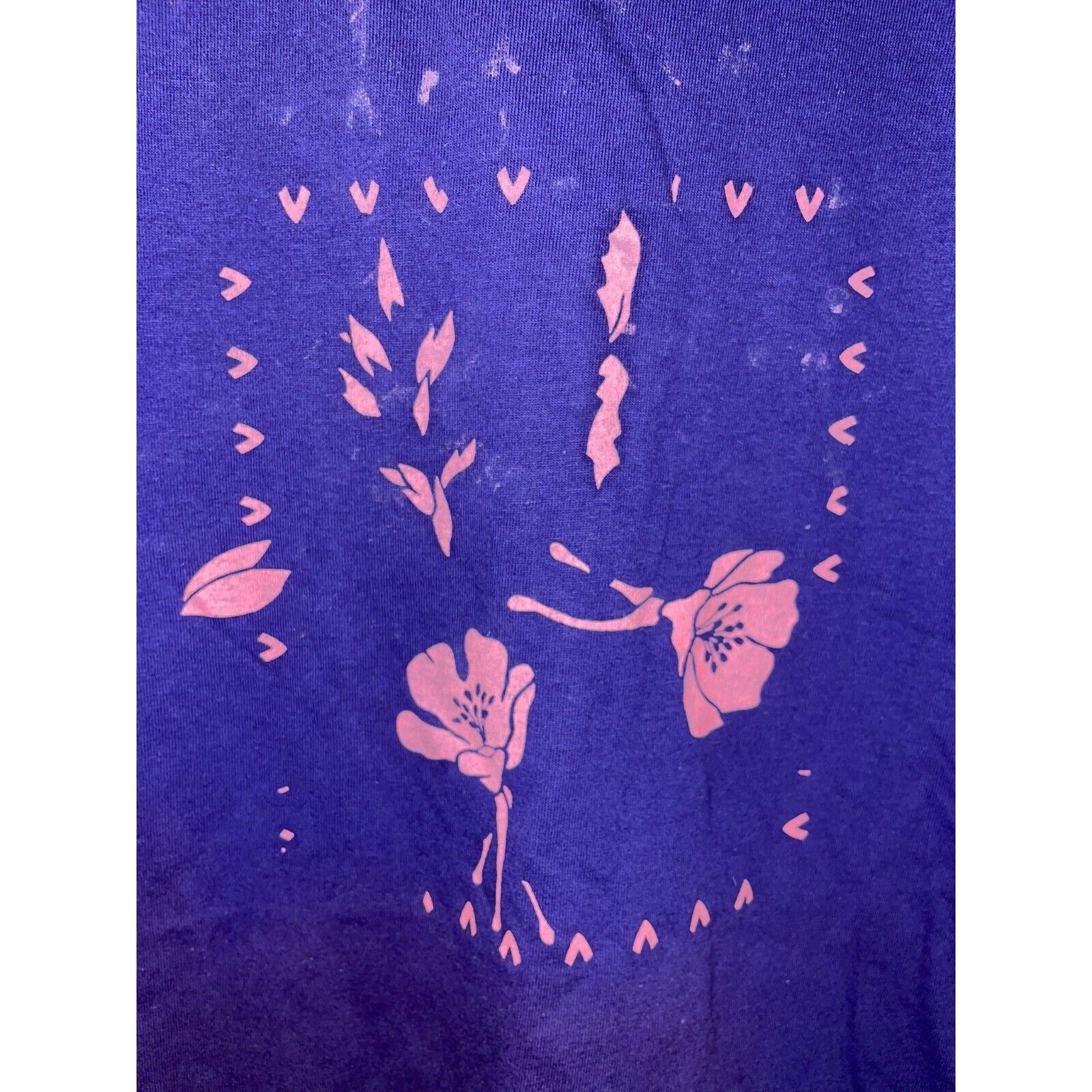 Jerzees Vintage Flower Shirt Jerzees Floral Test Print Misprint Tee Size US XL / EU 56 / 4 - 2 Thumbnail