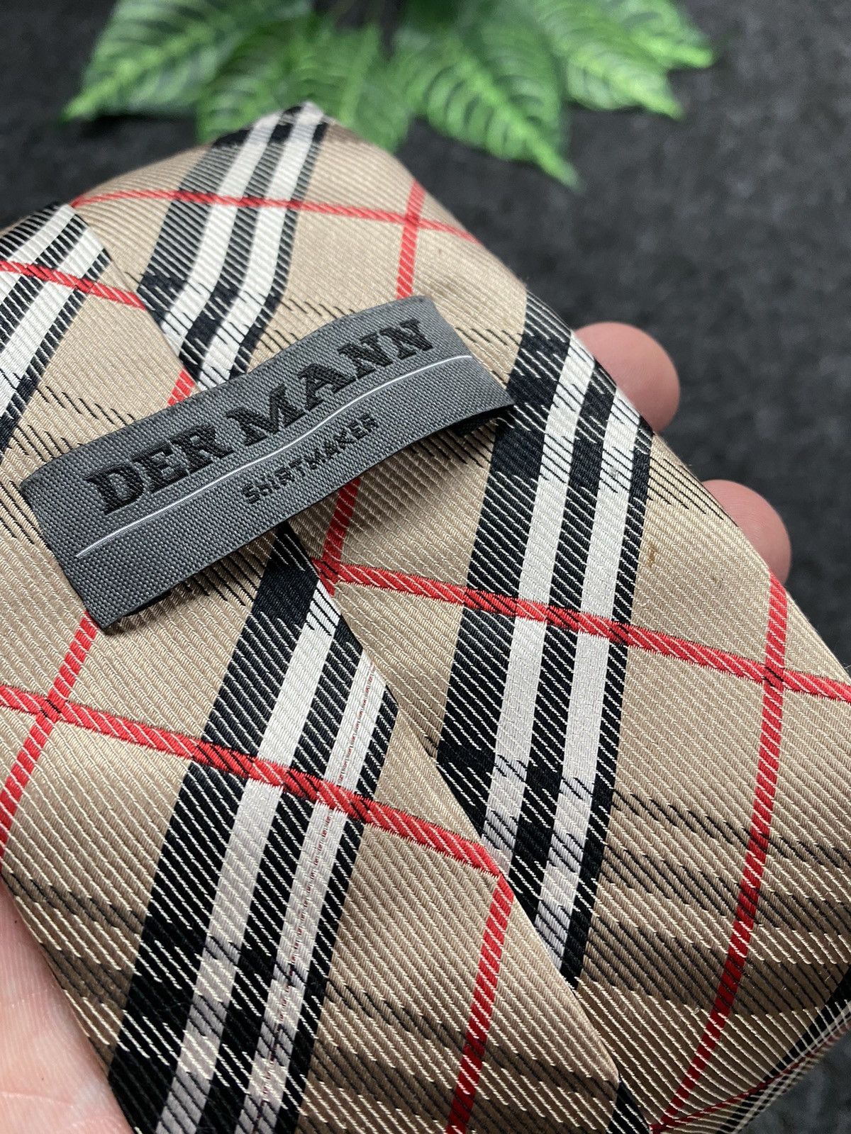 Vintage VINTAGE DER MANN TIE Burburry style Size ONE SIZE - 8 Thumbnail