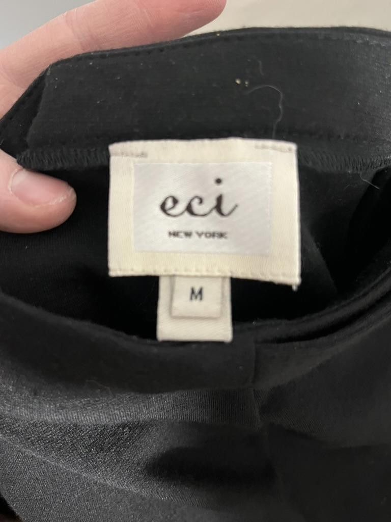Designer ECI New York Women's Black Skirt - Size M Size 32" / US 10 / IT 46 - 3 Thumbnail