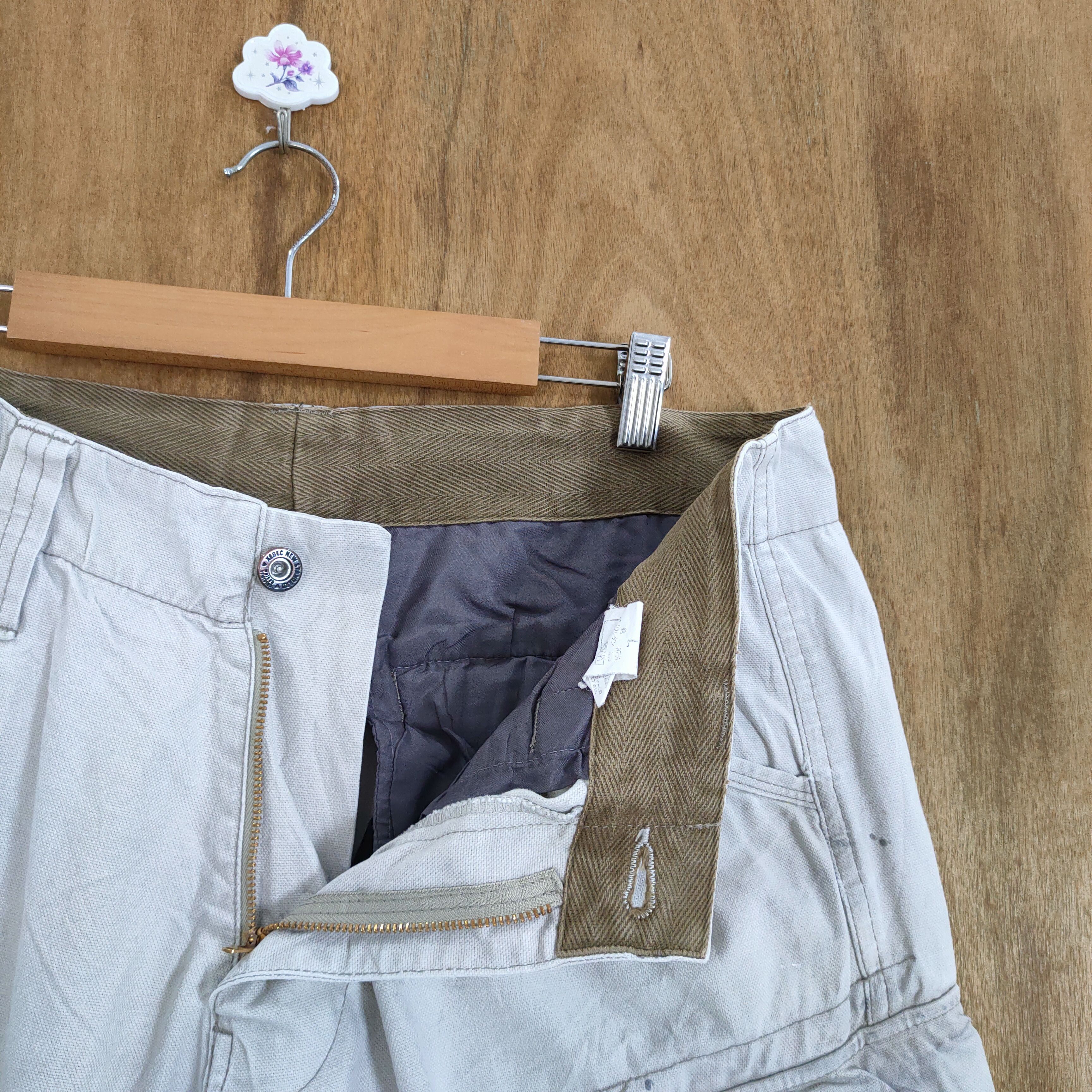 Japanese Brand VINTAGE GENBA DISTRESSED FADED WHITE BAGGY CARGO PANTS Size US 34 / EU 50 - 12 Thumbnail