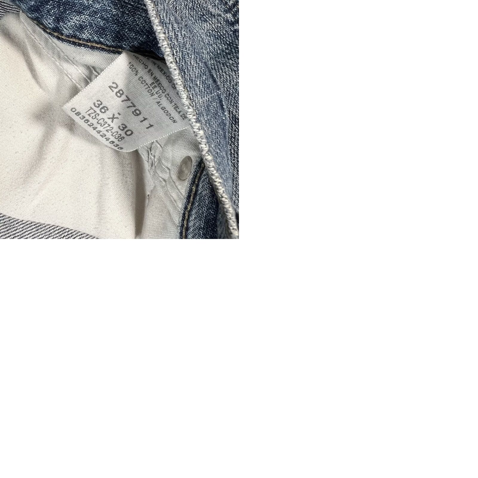 Lee Lee Jeans Mens 36x30 Blue Loose Fit Carpenter Workwear Distressed Pants Baggy Jeans Mens 36 Blue Distressed Wide-Leg Denim 30 Inseam Mens Size US 36 / EU 52 - 9 Thumbnail