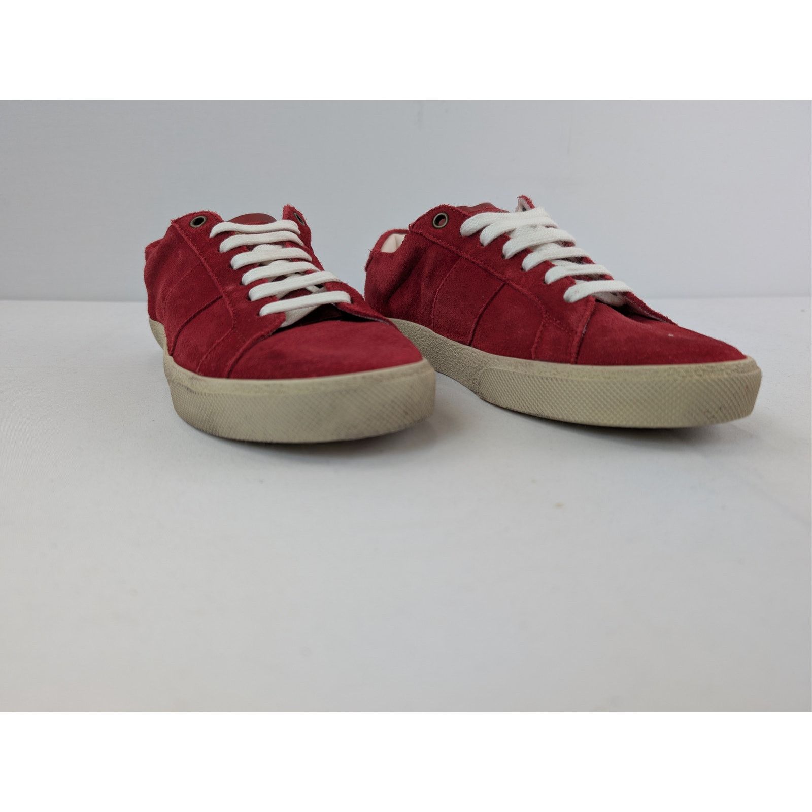Saint Laurent Paris o1rshd1 SL/06 Low-Top Sneakers in Red Size US 6 / EU 39 - 5 Thumbnail