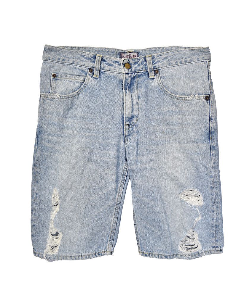 Blue Blue Japan damaged denim shorts 22631 - 444 58 Size US 31 - 1 Thumbnail
