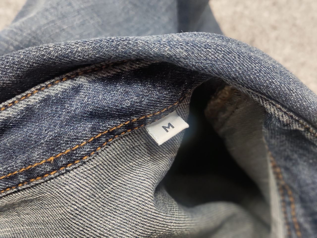 AMI AMI Alexandre Mattiussi Design Blue Denim Faded Mens Shirt Size US M / EU 48-50 / 2 - 14 Thumbnail
