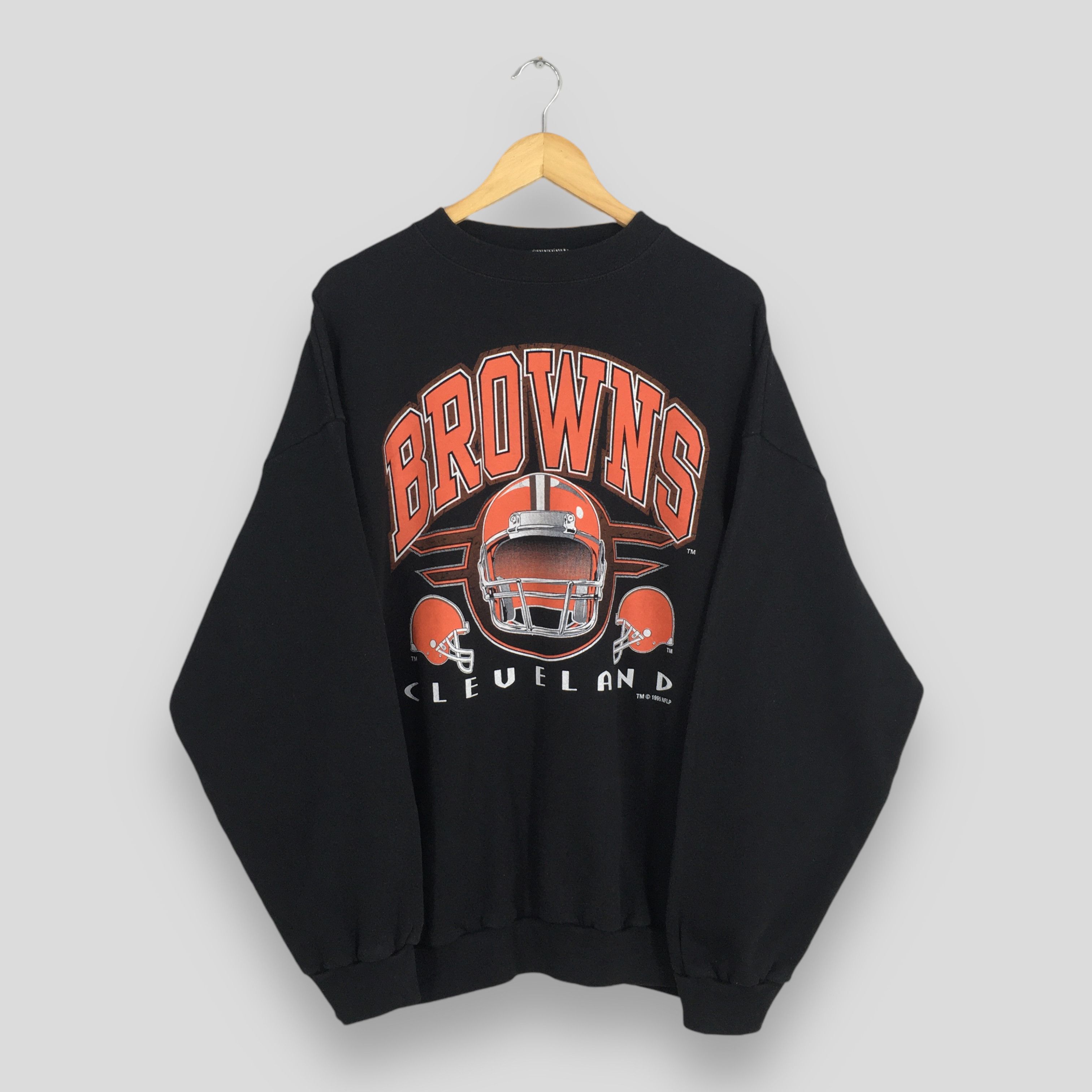 NFL Vintage 90s Cleveland Browns Rugby NFL Sweatshirt 2XLarge Size US XXL / EU 58 / 5 - 1 Thumbnail