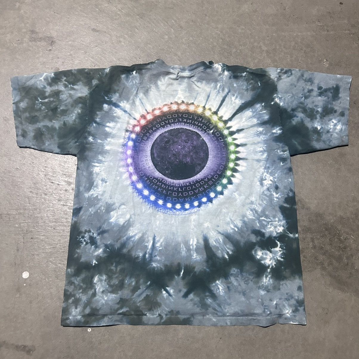 Pink Floyd Pink floyd liquid blue tie dye band tee shirt Size US XL / EU 56 / 4 - 2 Thumbnail