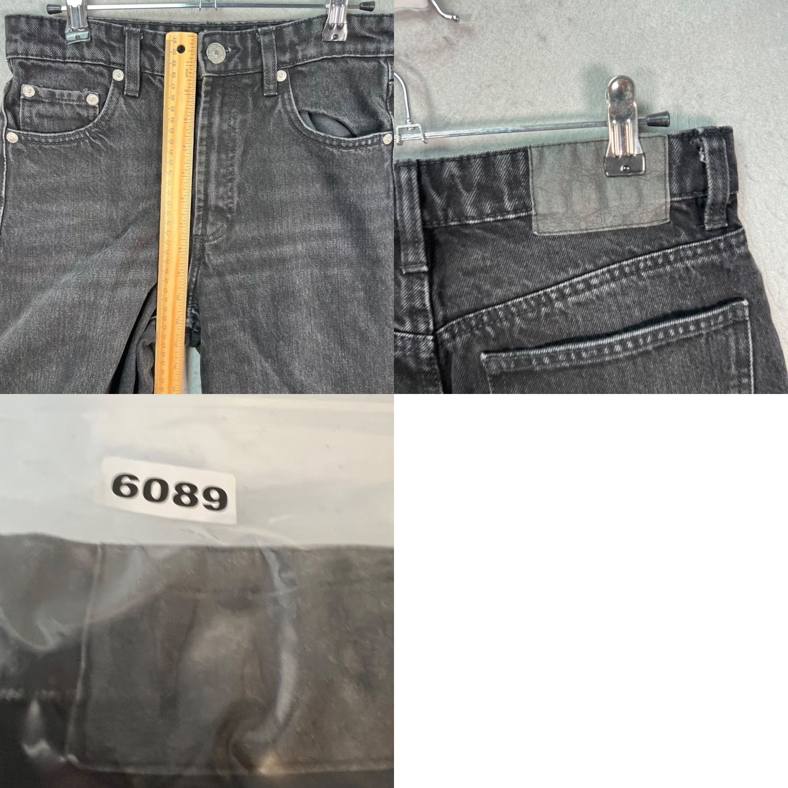 Zara Zara Jeans Womens Size 4 Black Wide-Leg High-Waisted Denim 5-Pocket Rise High Vintage No 90s Womens Jeans Size 27" / US 4 / IT 40 - 8 Thumbnail