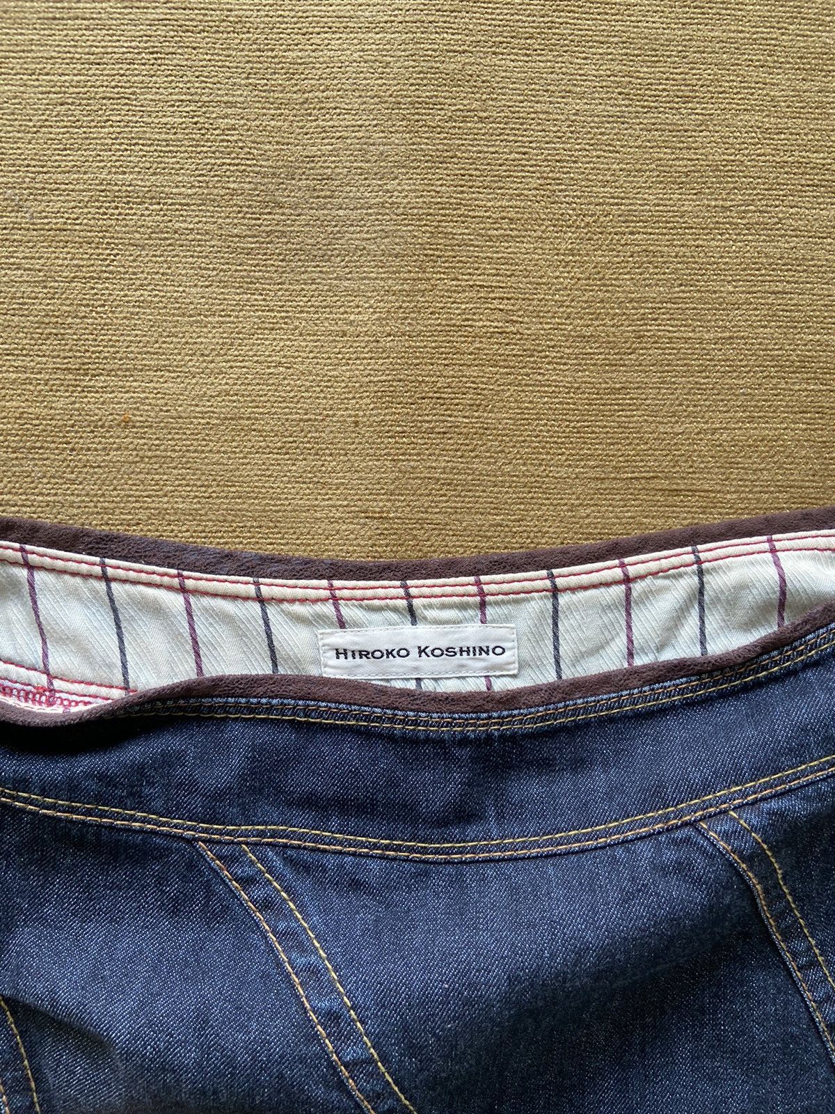 Hiroko Koshino Homme × Japanese Brand × Vintage Hiroko Koshino Denim Skirt Size 28" / US 6 / IT 42 - 3 Thumbnail