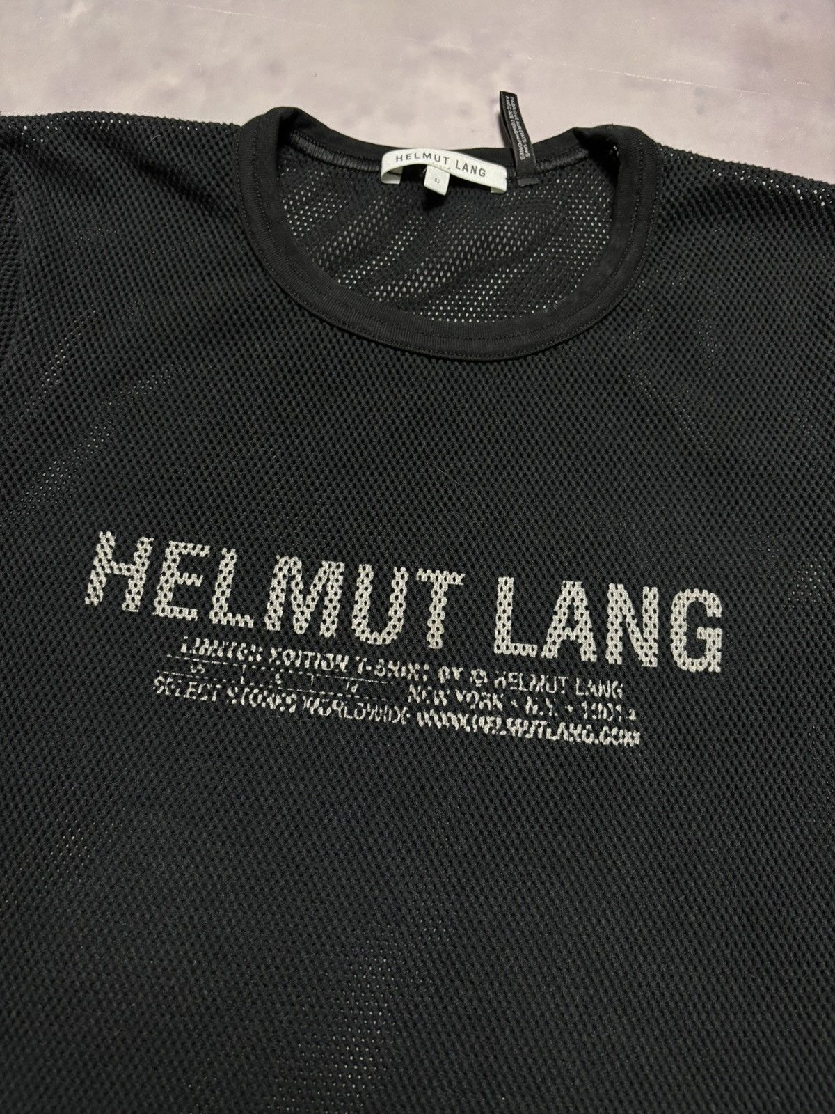 Helmut Lang helmut lang black archive mesh top Size L / US 10 / IT 46 - 3 Thumbnail
