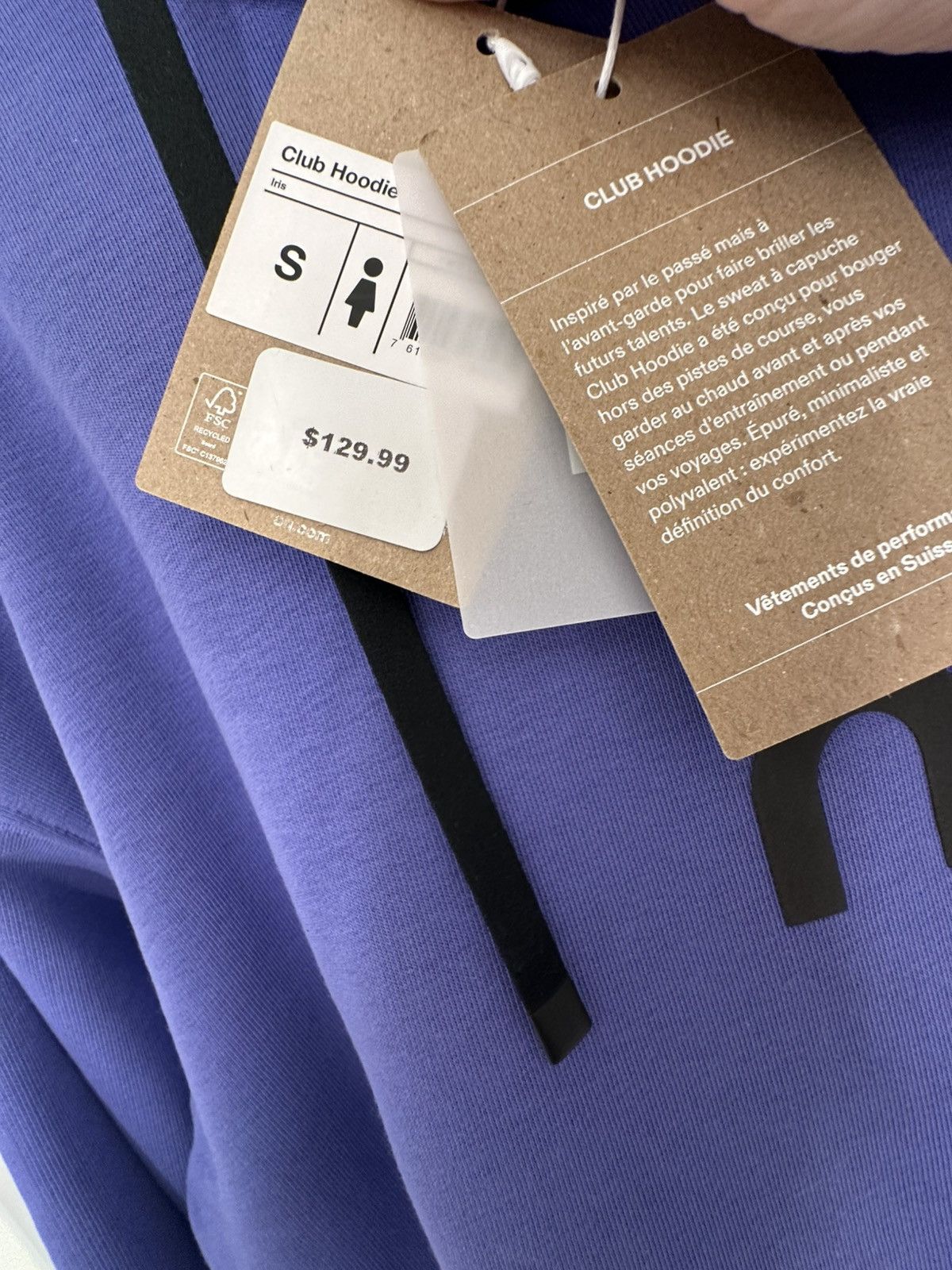 On On Running Club Purple Hoodie Size S / US 4 / IT 40 - 12 Thumbnail