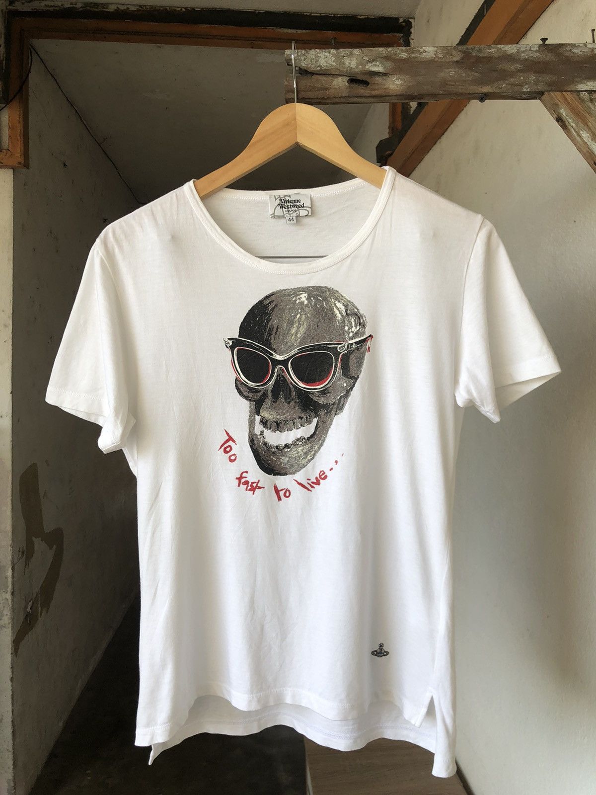 Vivienne Westwood Rare❗️Vivienne Westwood Skull Printed Short Sleeve T-shirt Size M / US 6-8 / IT 42-44 - 4 Thumbnail