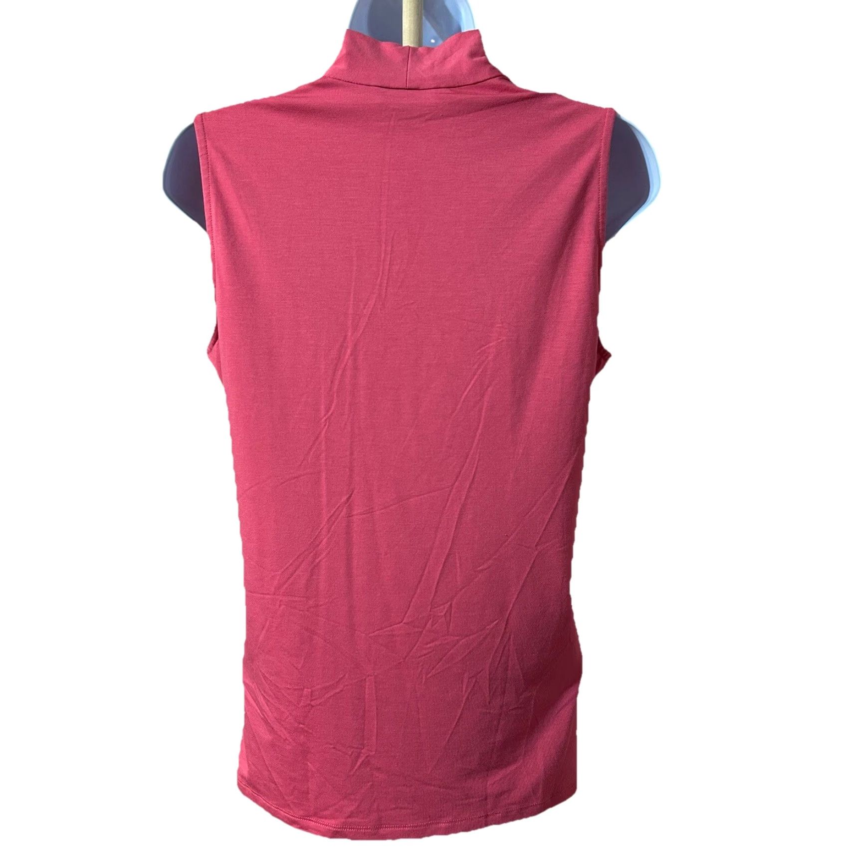 Talbots Talbots Sleeveless Top Blouse V-Neck Women Small Coral Color 2012 Ladies Tank Bohemian Summer Fashion Shirt Womens Size S / US 4 / IT 40 - 4 Thumbnail