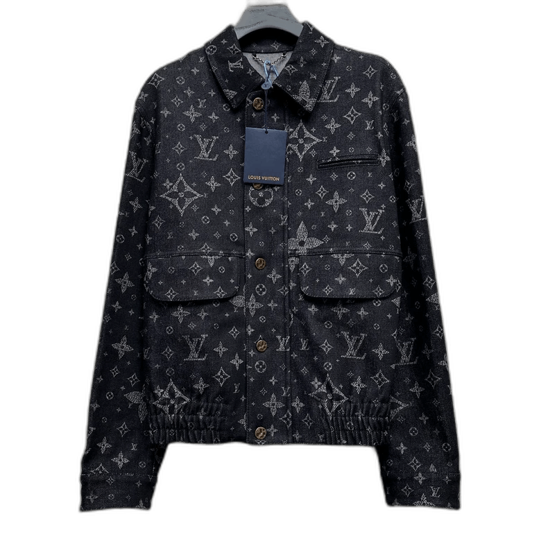 Louis Vuitton Louis Vuitton Denim Jacket with Star Pattern Size US L / EU 52-54 / 3 - 1 Thumbnail