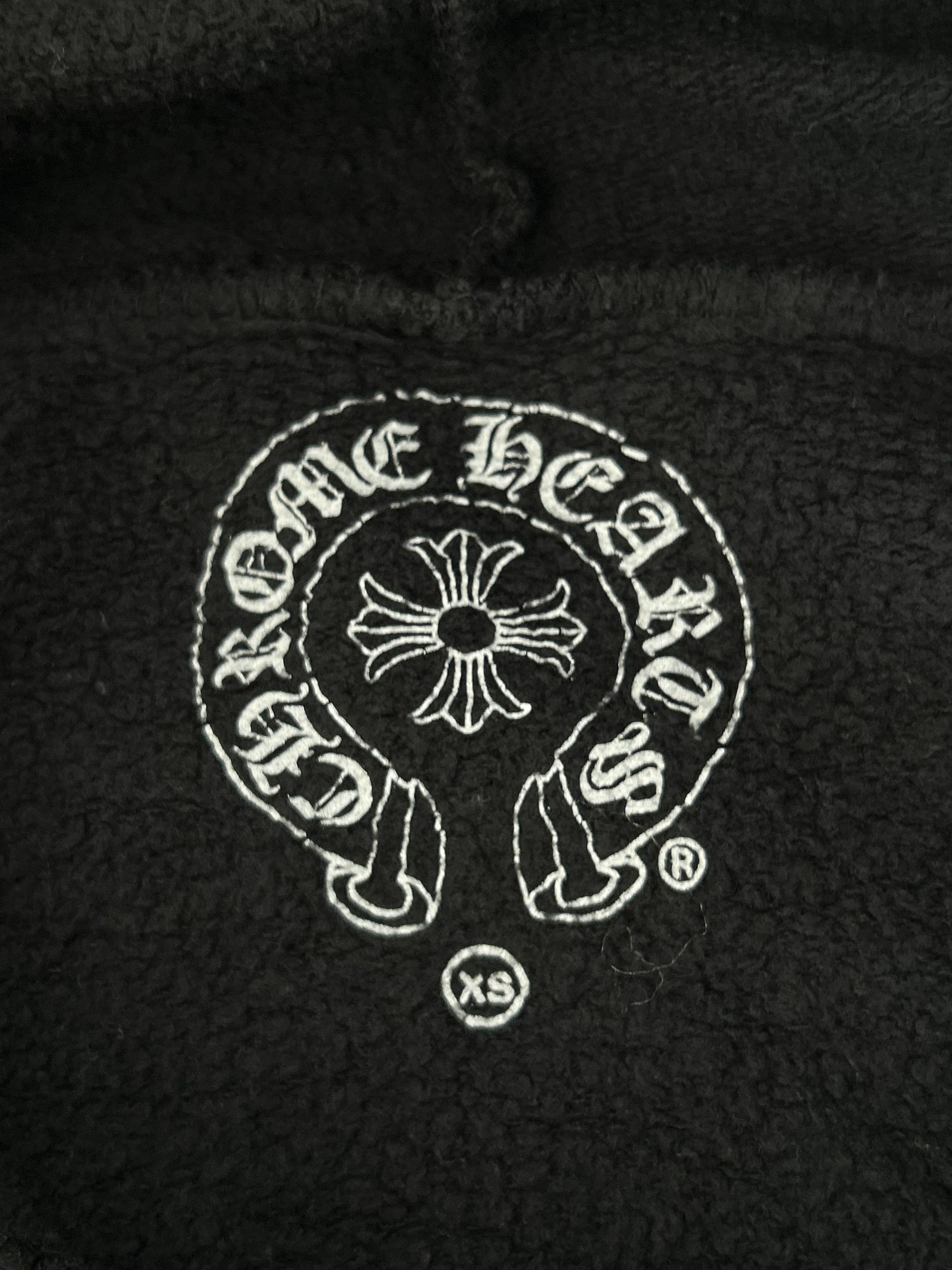 Chrome Hearts Black & White Foti Horseshoe Logo Zip Up Hoodie Size US XS / EU 42 / 0 - 3 Thumbnail