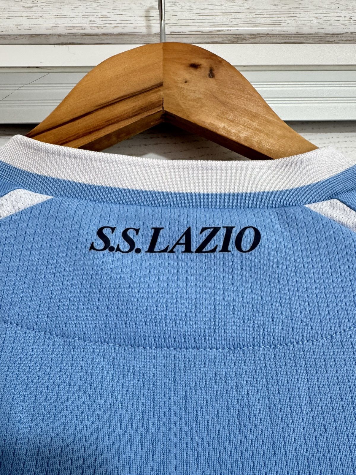 Macron Lazio 2021-2022 Home Soccer Jersey Football Kit Shirt Size US M / EU 48-50 / 2 - 10 Thumbnail