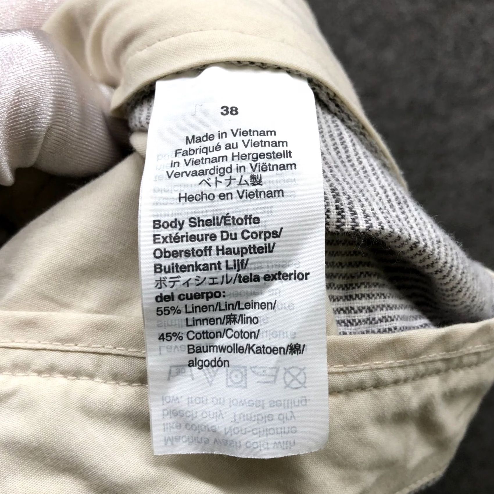 J.Crew J. Crew 9'' Gramercy Linen Cotton Shorts Mens 38 Gray White Stripes Chino Size US 38 / EU 54 - 7 Thumbnail