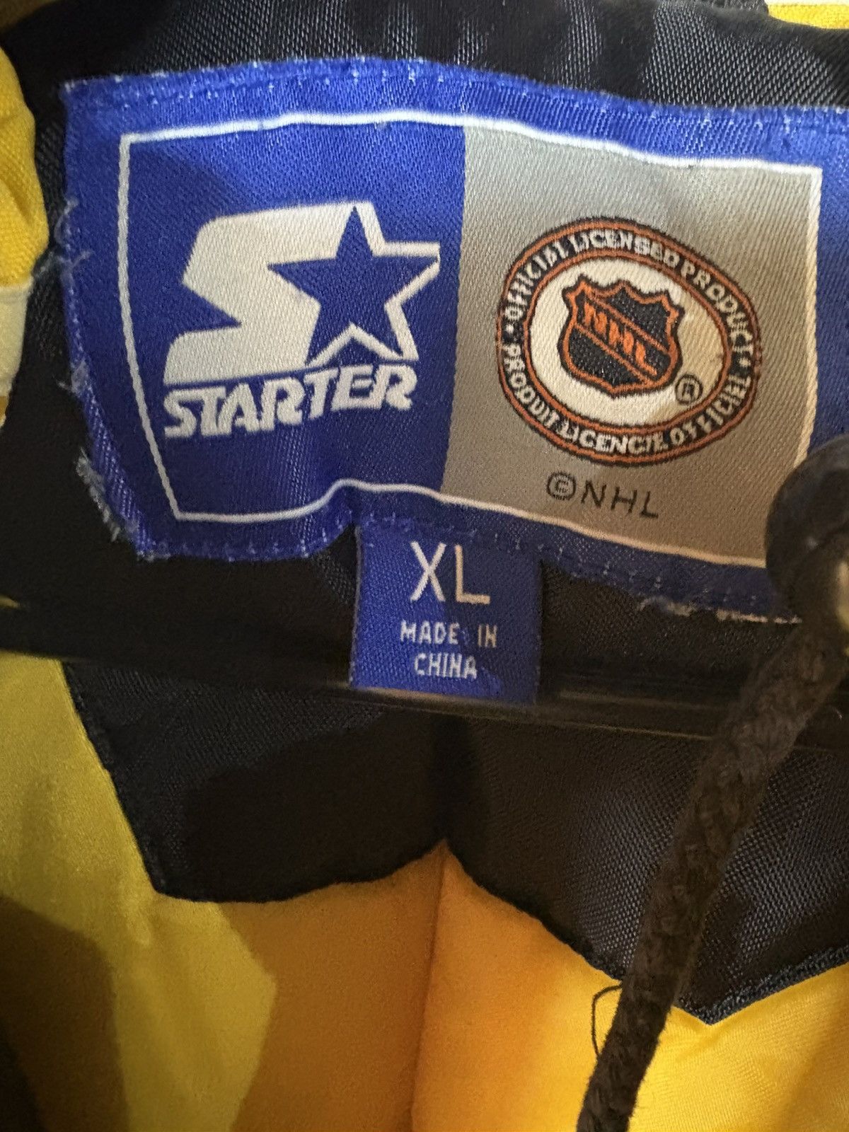 NHL × Vintage 1990’s Pittsburgh Penguins Starter Jacket Size US XL / EU 56 / 4 - 4 Thumbnail