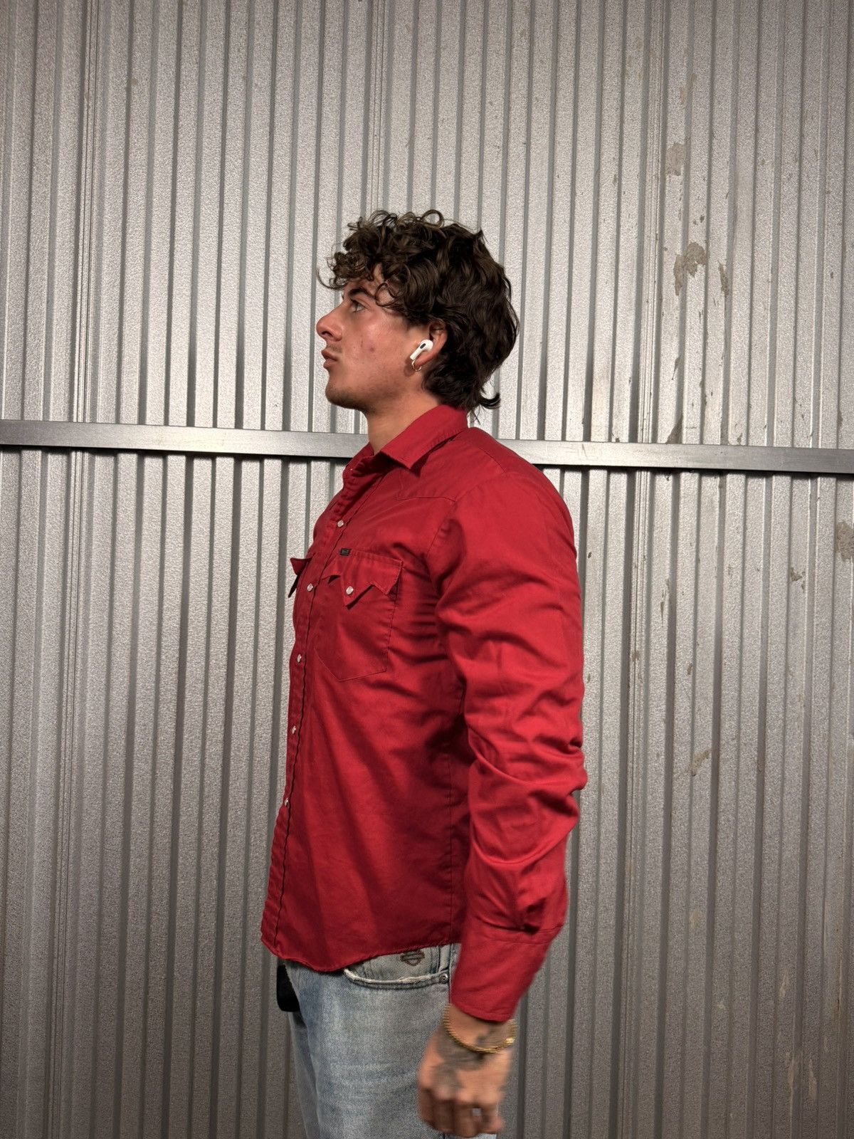 Other 70s Vintage Bar Rancher Western Pearl Snap Red Cowboy Shirt Size US M / EU 48-50 / 2 - 4 Thumbnail
