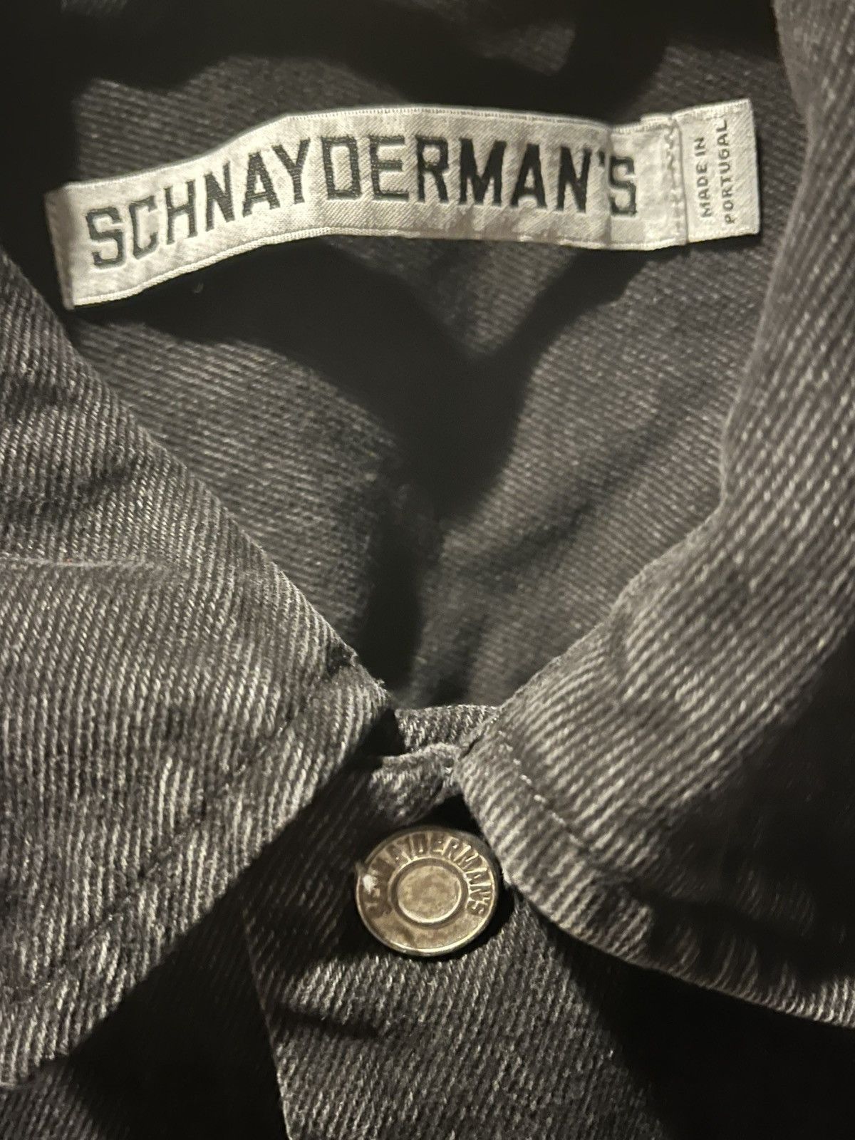 Schnaydermans Schnayderman's Black Army Denim Jacket Size US XXL / EU 58 / 5 - 3 Thumbnail