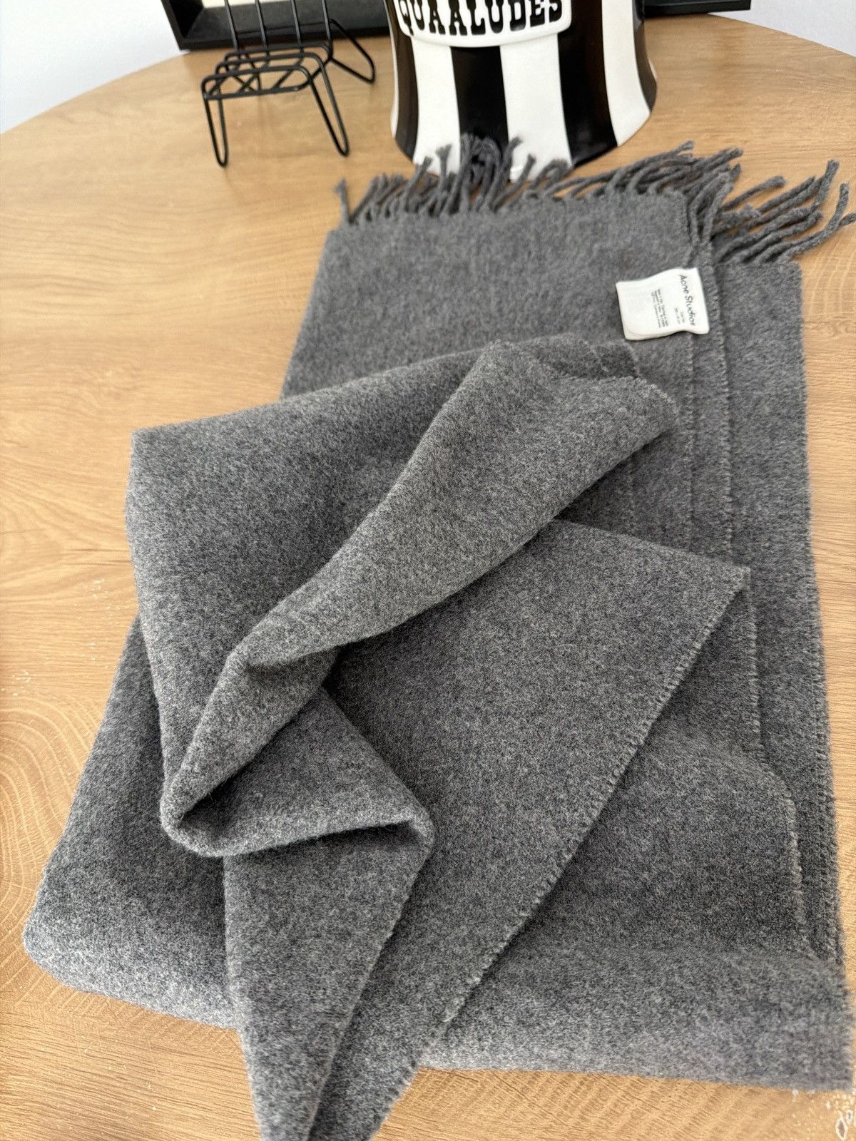 Acne Studios Cashmere Scarf Grey Acne Studios Size ONE SIZE - 5 Thumbnail