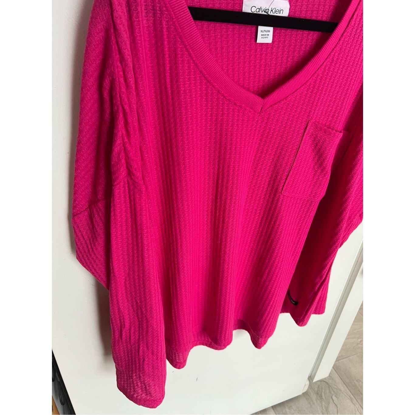 Calvin Klein Calvin Klein Pink Long Sleeve Top Woman’s Size XL Size XL / US 12-14 / IT 48-50 - 2 Thumbnail