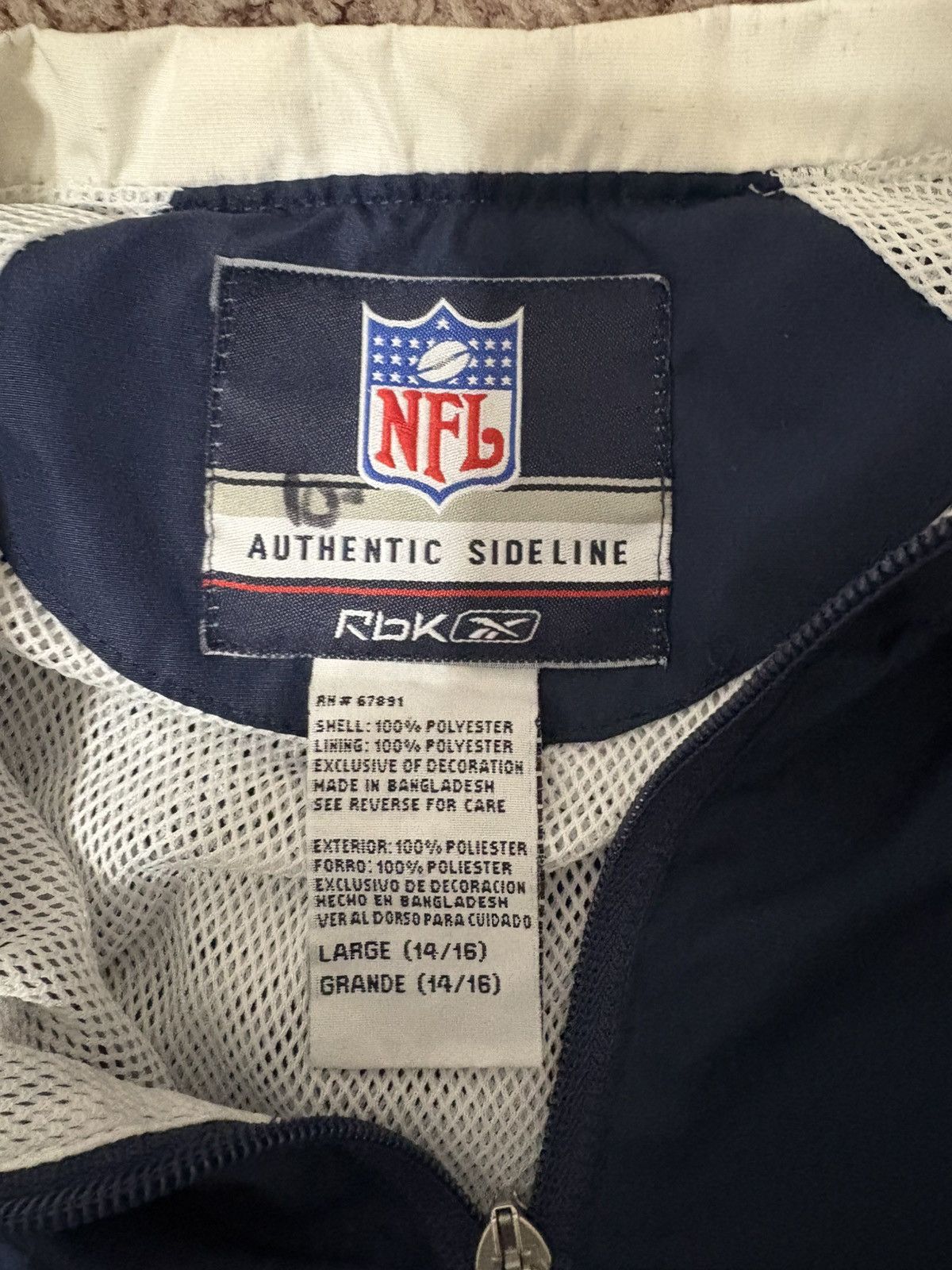 NFL × Reebok Dallas Cowboys quarter zip sweater Size US S / EU 44-46 / 1 - 2 Thumbnail