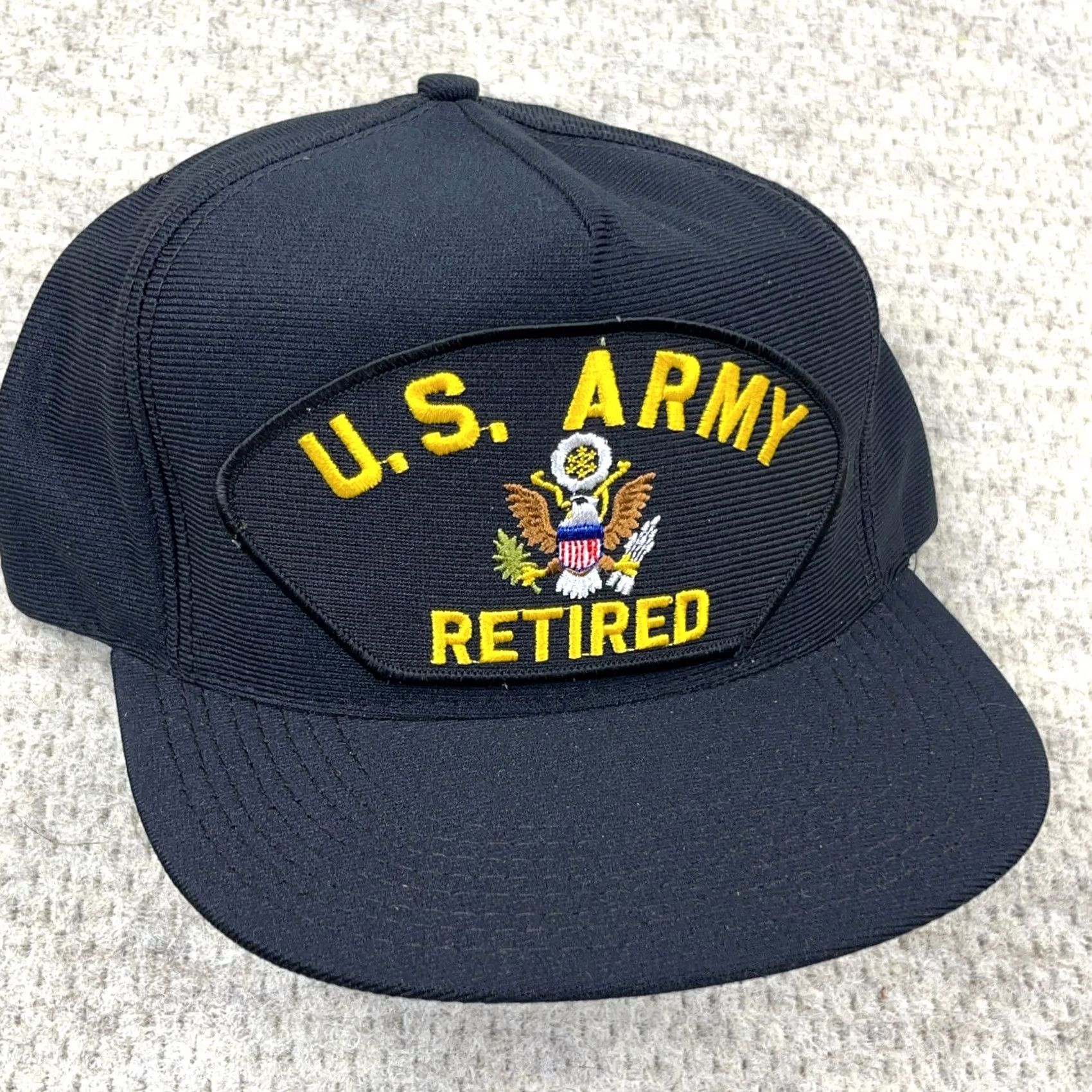Vintage VINTAGE USA US Army Retired Veteran Patch Cap Hat Snapback Black United States Size ONE SIZE - 3 Thumbnail