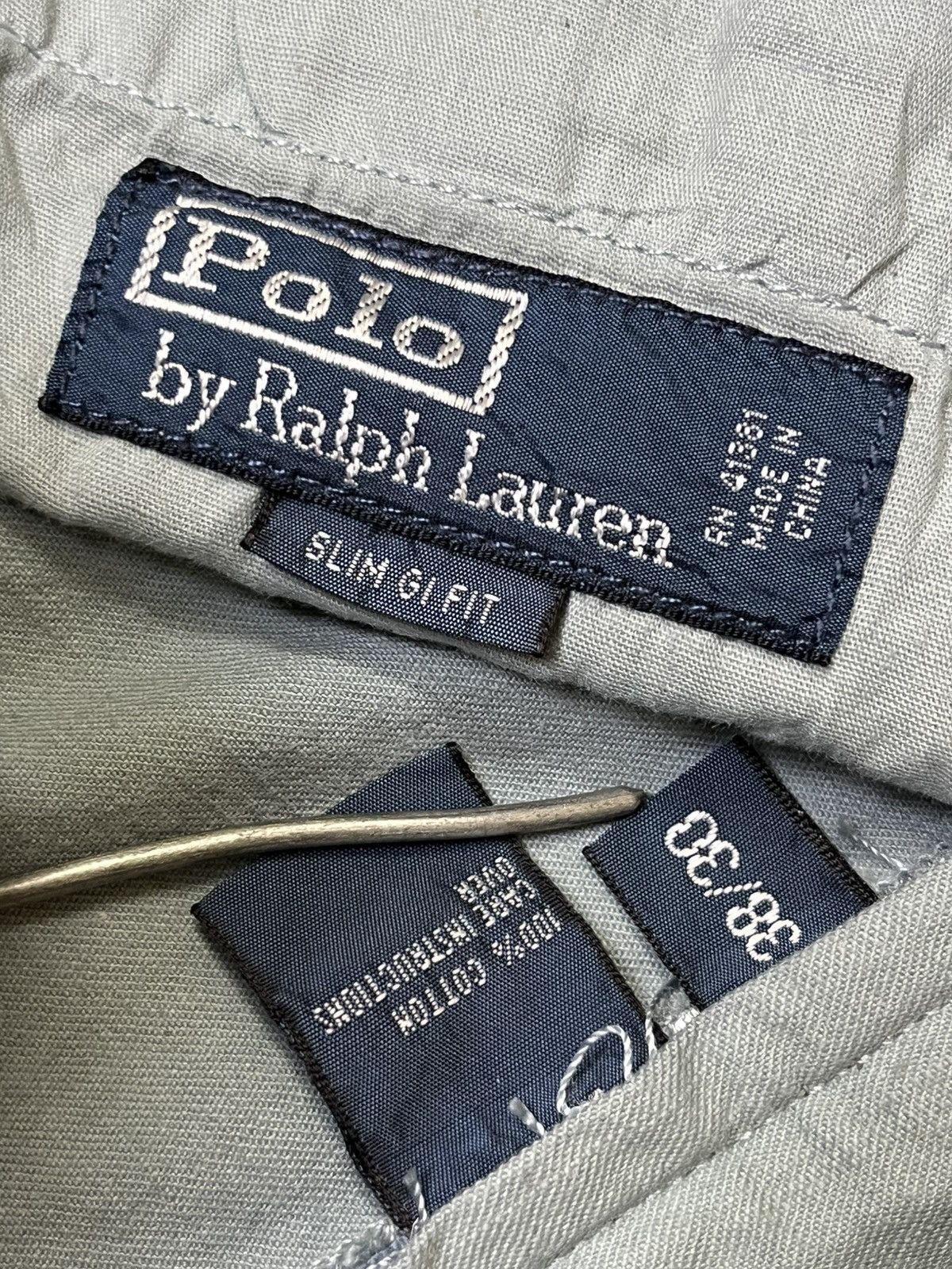 Polo Ralph Lauren VINTAGE POLO RALPH LAUREN-RALPH LAUREN SLIM FIT CASUAL PANT Size US 39 - 15 Thumbnail