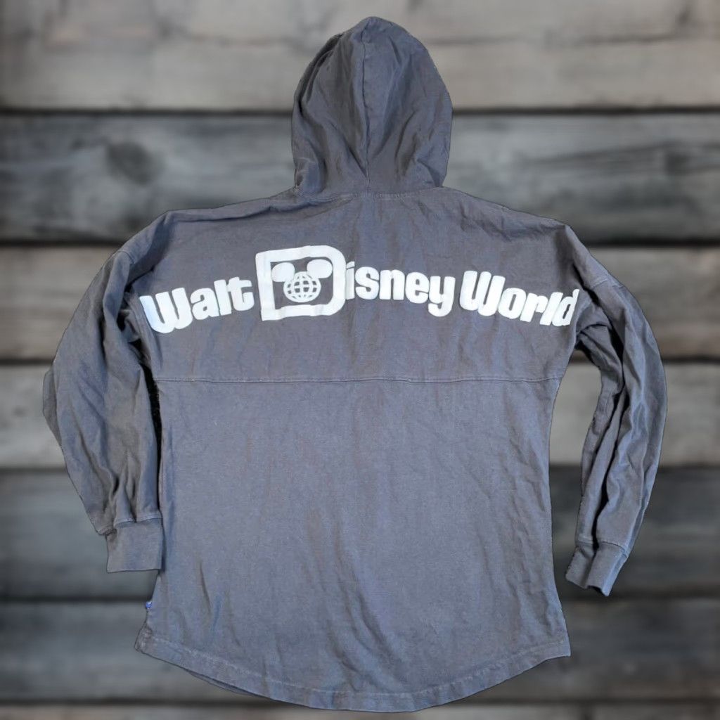 ESPIRIT Spirit Walt Disney World Hoodie Adult Small Dark Gray Graphic Print Pullover 90s Mens Size US S / EU 44-46 / 1 - 1 Thumbnail