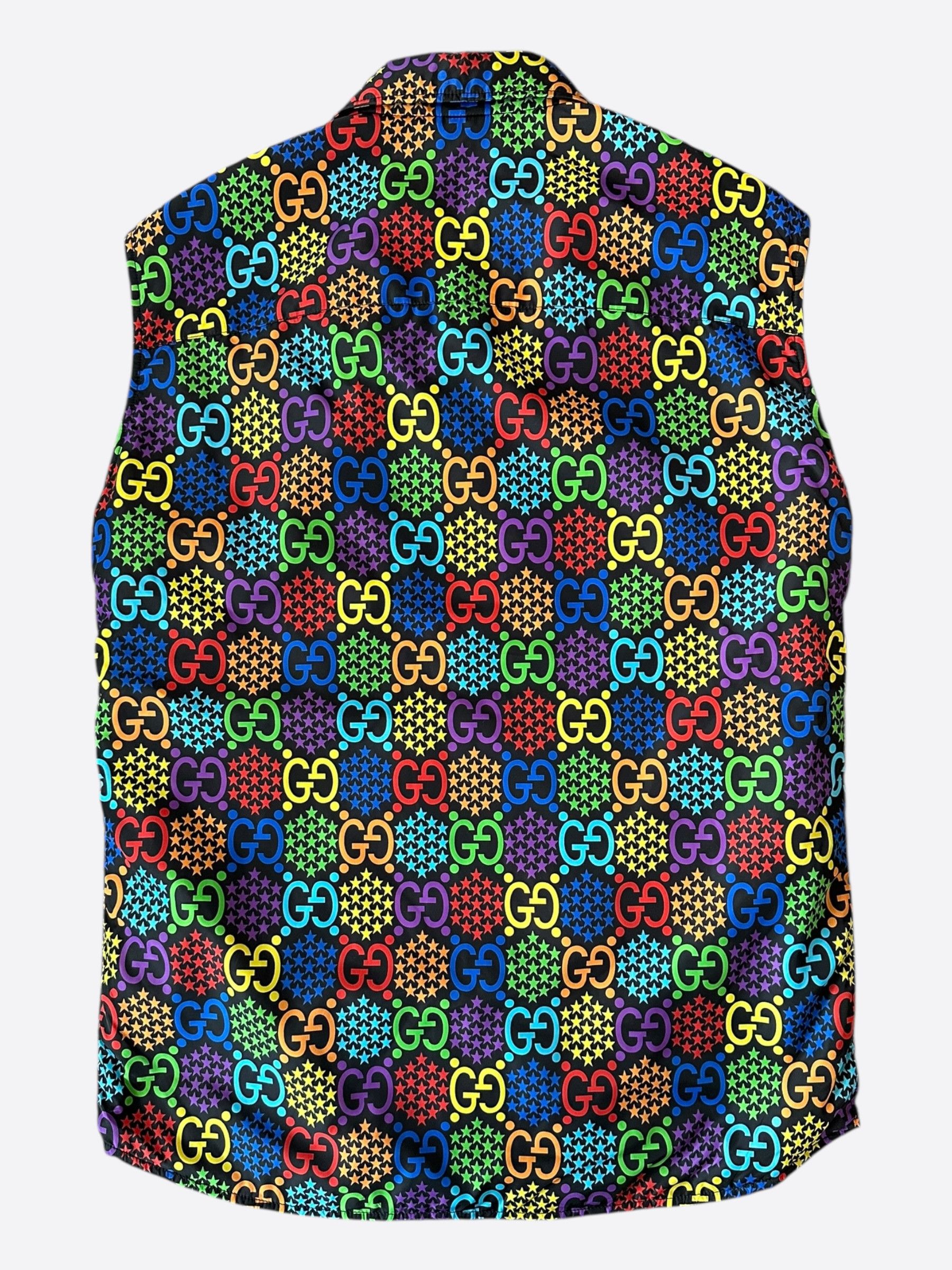 Gucci Gucci Black & Multicolor Psychedelic Monogram Vest Size US S / EU 44-46 / 1 - 2 Thumbnail