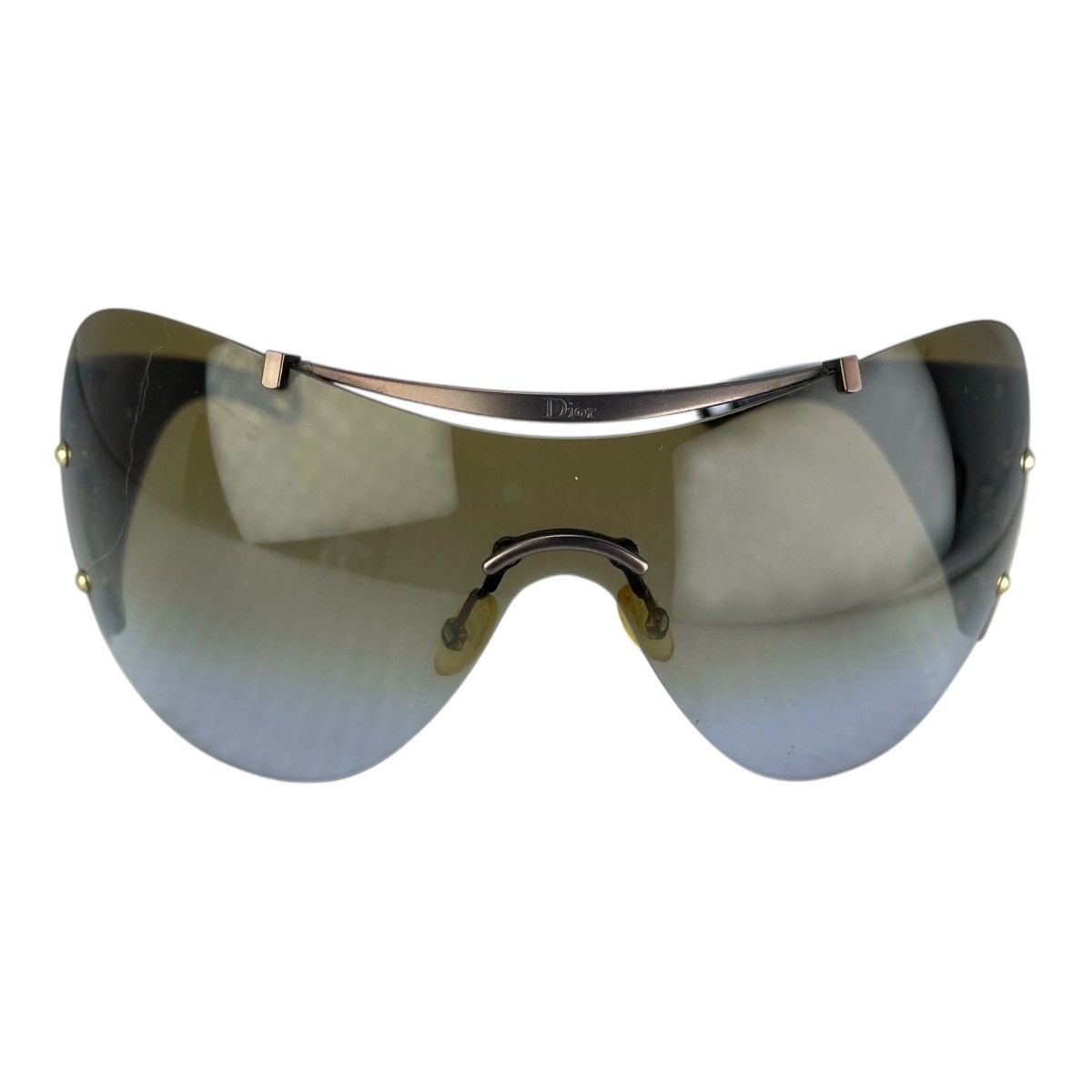 Christian Dior Monsieur VINTAGE CHRISTIAN DIOR DIORITO 1 LRVJN SKI SHIELD SUNGLASSES Size ONE SIZE - 4 Thumbnail