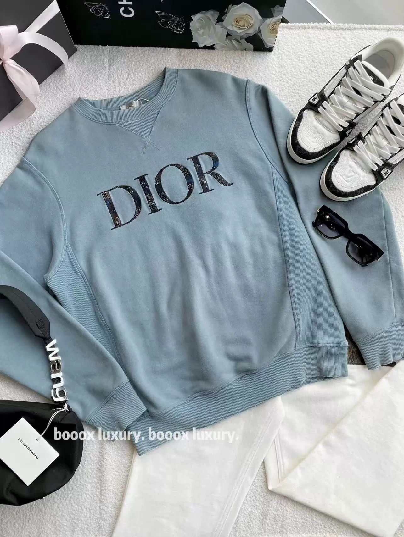 Dior blue dior starry logo sweatshirt xs size Size US XS / EU 42 / 0 - 1 Thumbnail
