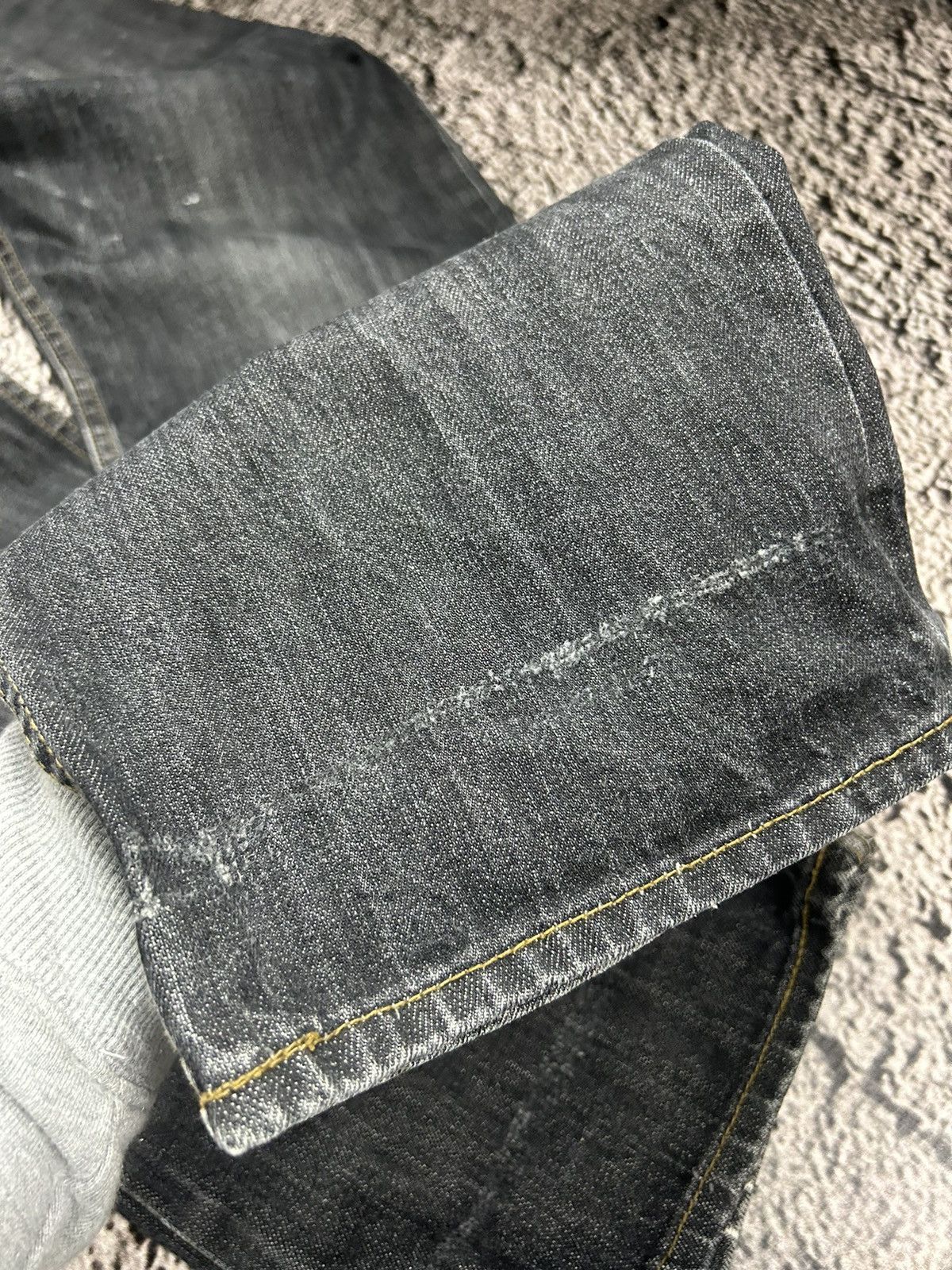 Japanese Brand Vintage Japanese Selvedge Denim Jeans Cinch Back Distressed Size US 31 - 18 Thumbnail