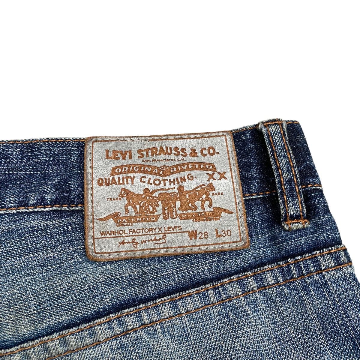 Andy Warhol × Levi's Rare 21/250 Levi's X Andy Warhol Factory Patchwork Denim Size US 28 / EU 44 - 11 Thumbnail