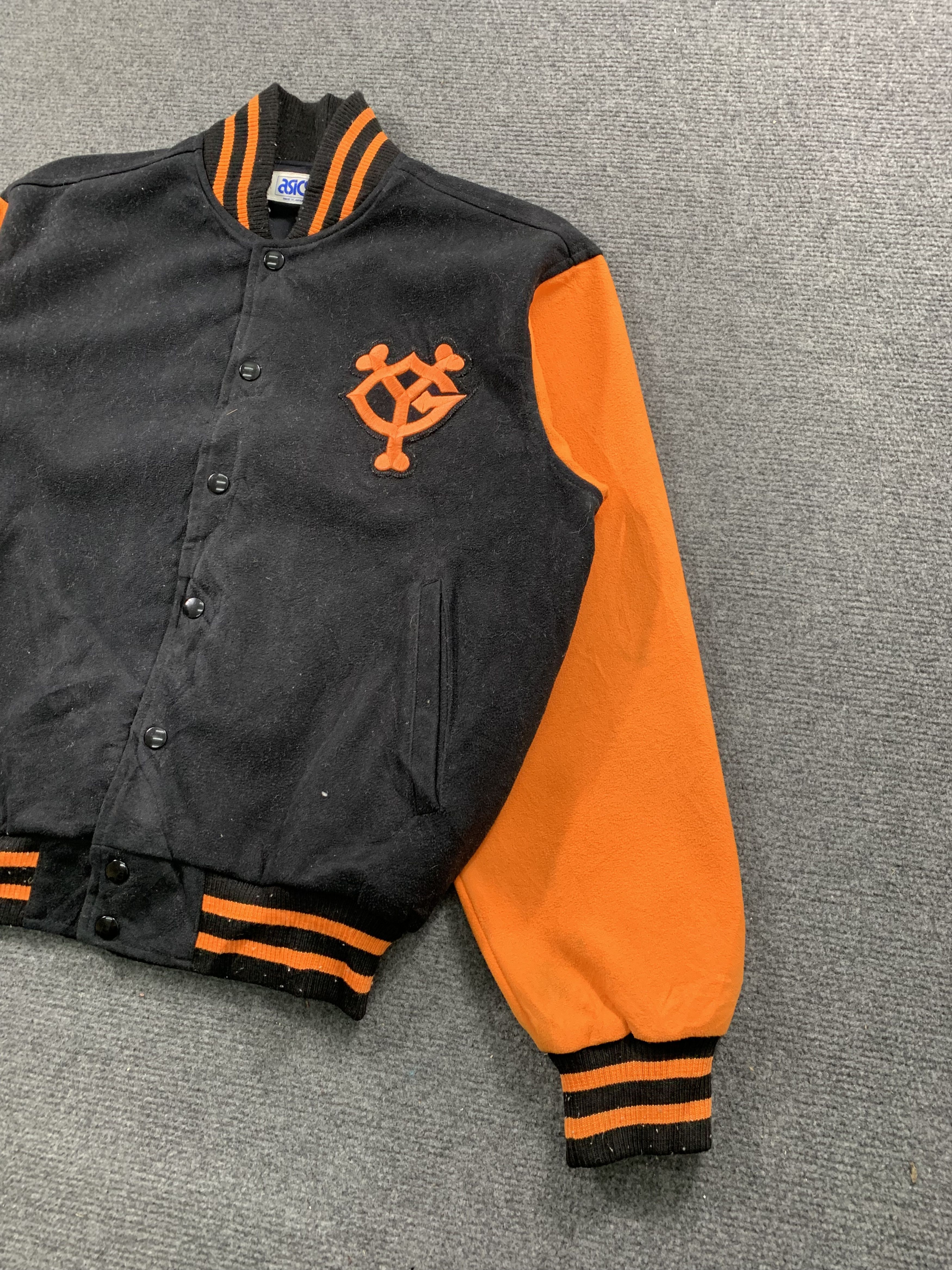 Asics Vintage Asisc Button Up Wool Varsity Jacket Size US M / EU 48-50 / 2 - 7 Thumbnail