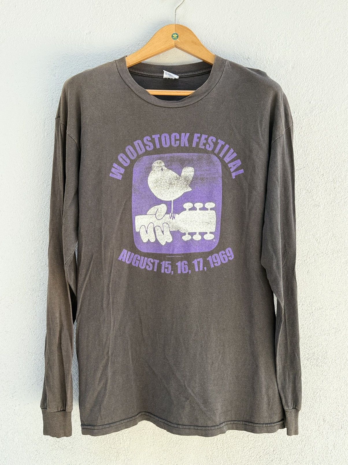 Band Tees Thrashed Vintage 90s Woodstock Festival Sun Faded Grunge Tee Size US L / EU 52-54 / 3 - 1 Thumbnail