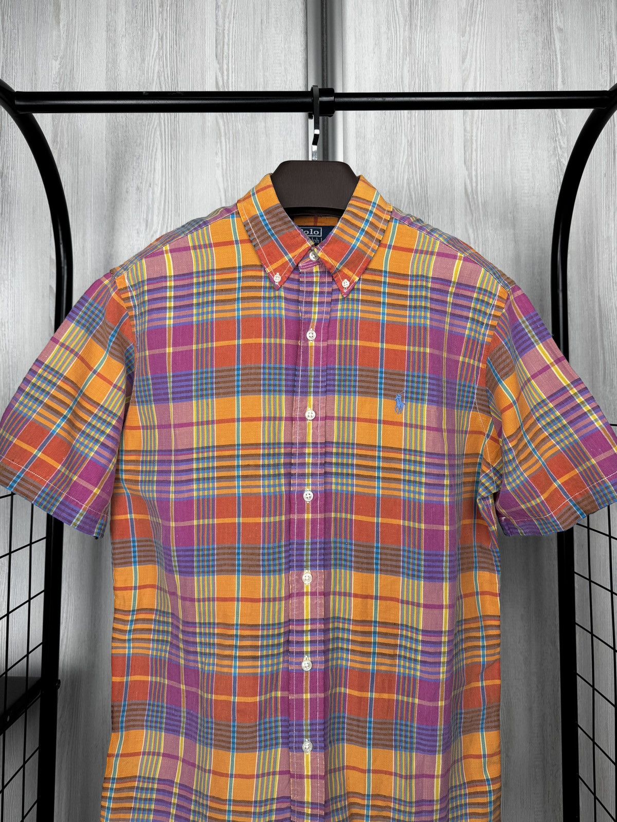 Polo Ralph Lauren Ralph Lauren Shirt Mens Madras Plaid Linen Silk Custom Fit M Size US M / EU 48-50 / 2 - 3 Thumbnail