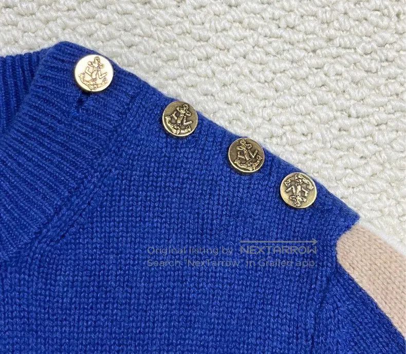 Louis Vuitton Louis Vuitton Striped Logo Cashmere Sweater. Size US XS / EU 42 / 0 - 8 Thumbnail